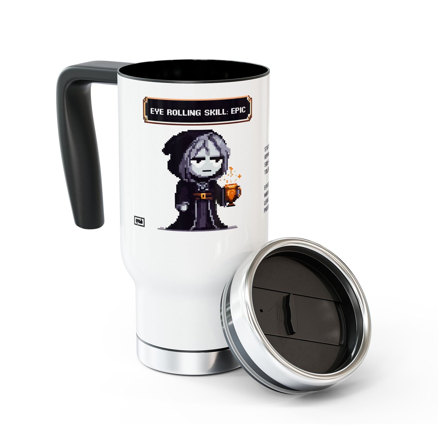 Vessel of the Unimpressed – 14oz Personalized Mug for Masters of the Disdainful Gaze