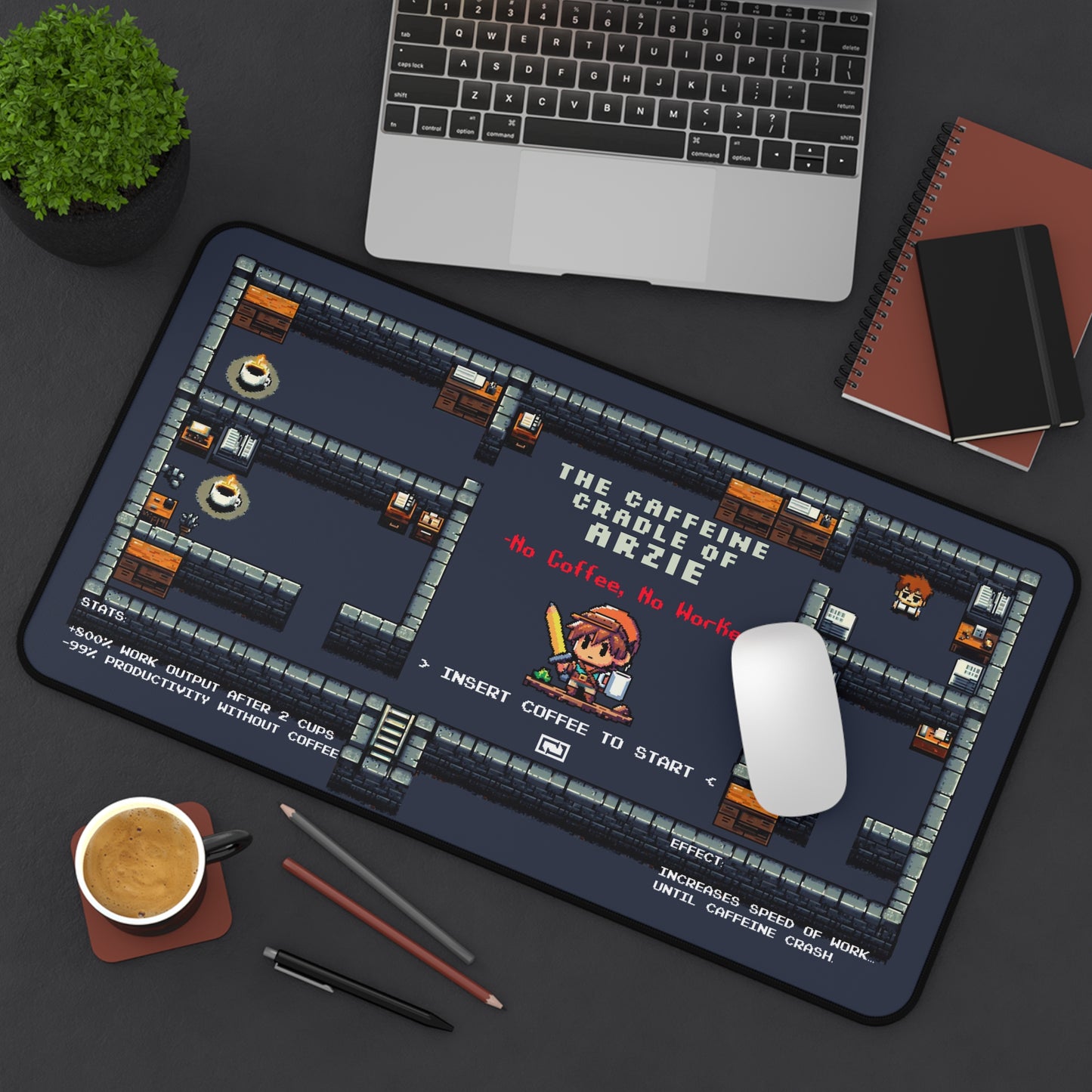 Personalized Desk Mat – The Caffeine Cradle