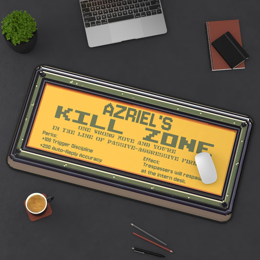 Kill Zone Command Desk Pad - Personalized with your name - Free Shipping