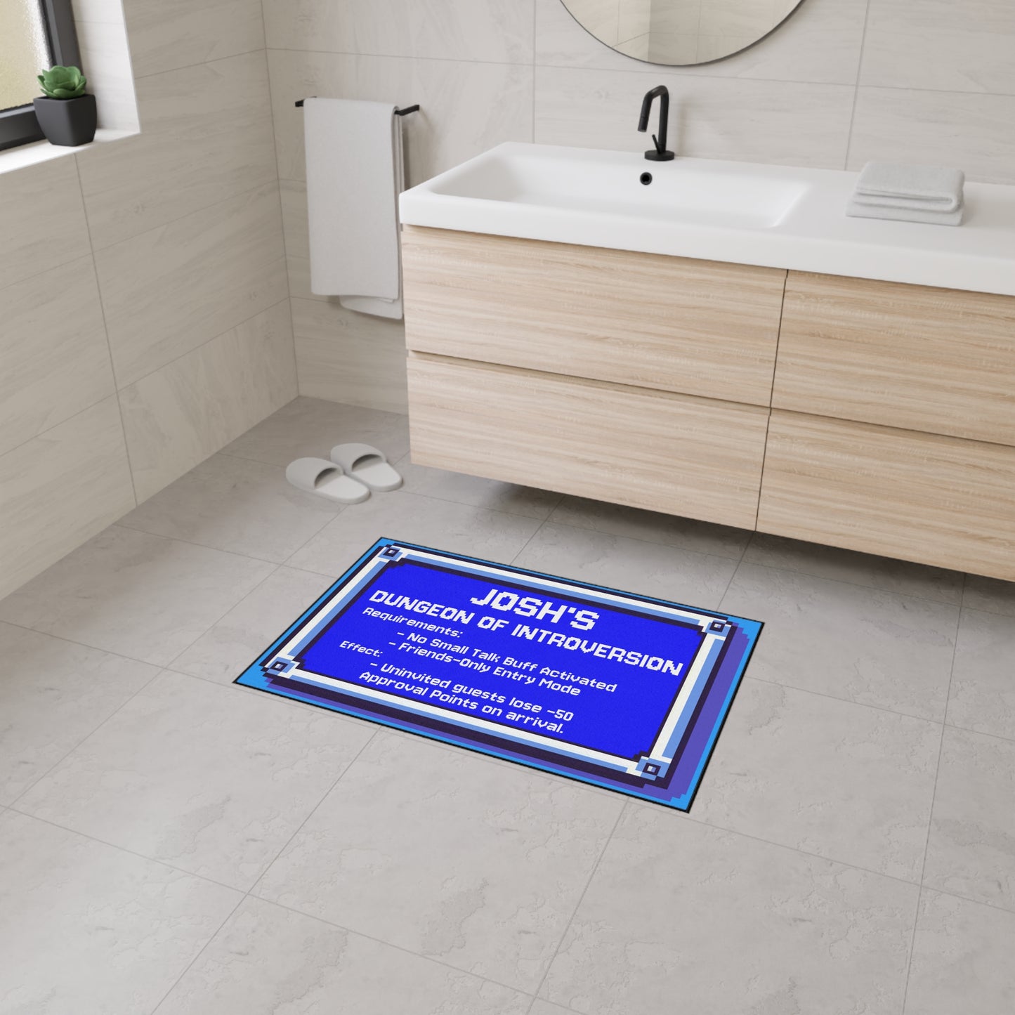 Personalized Dungeon of Introversion Doormat