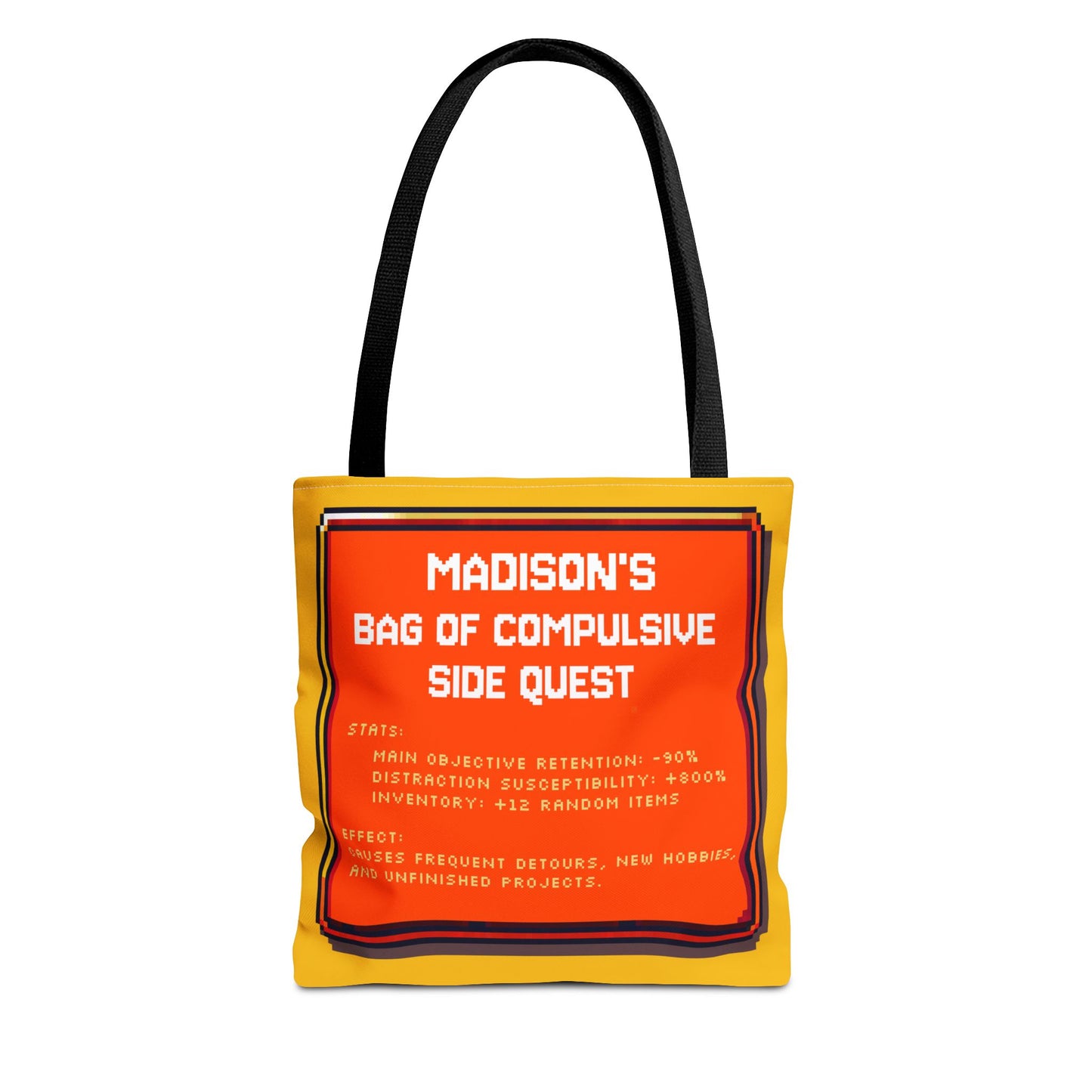 Bag of Compulsive Side Quest - Personalized with your NAME