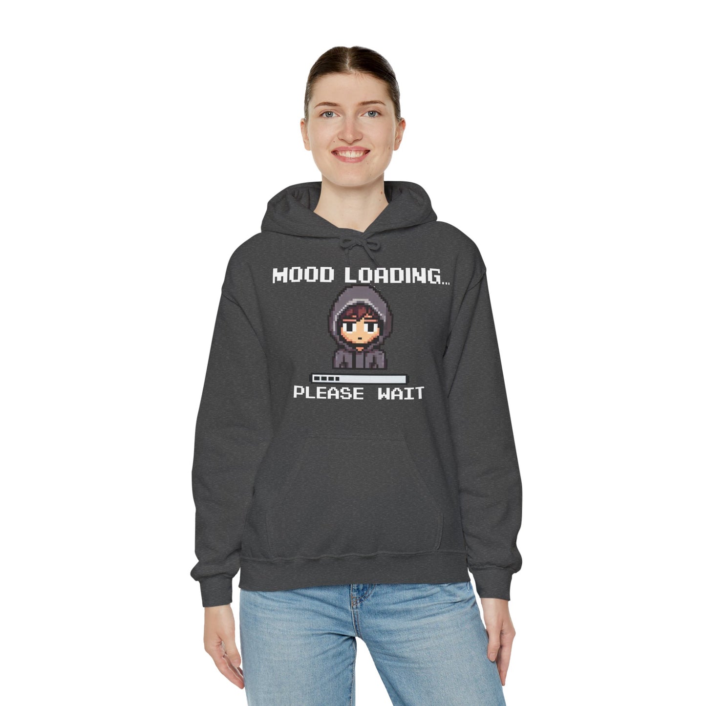 Hoodie of Mood Buffering – “Mood Loading: Please Wait” for Social Laggers