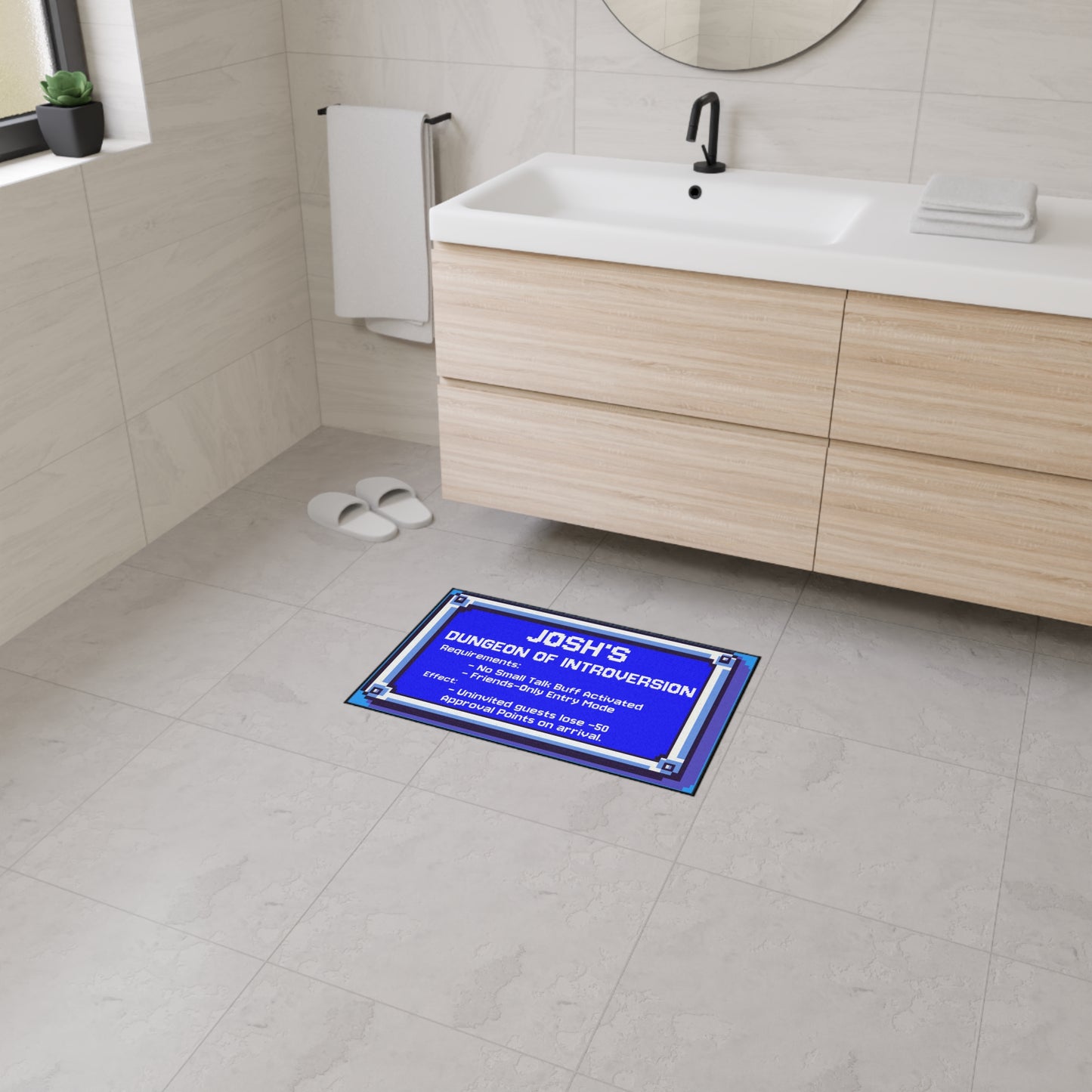 Personalized Dungeon of Introversion Doormat