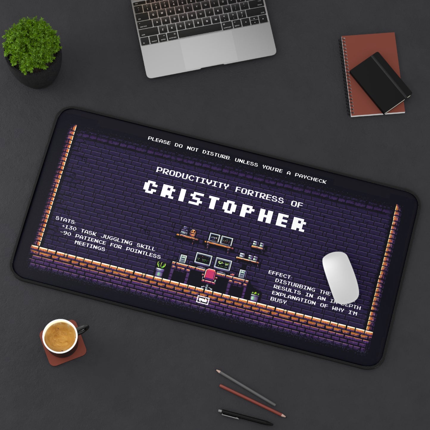 Personalized Desk Mat – Productivity Fortress