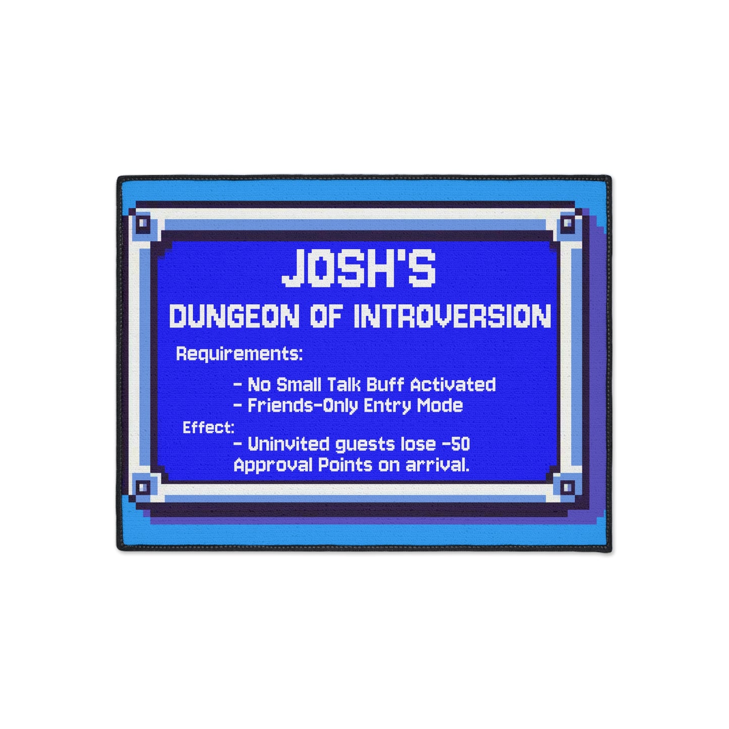 Personalized Dungeon of Introversion Doormat