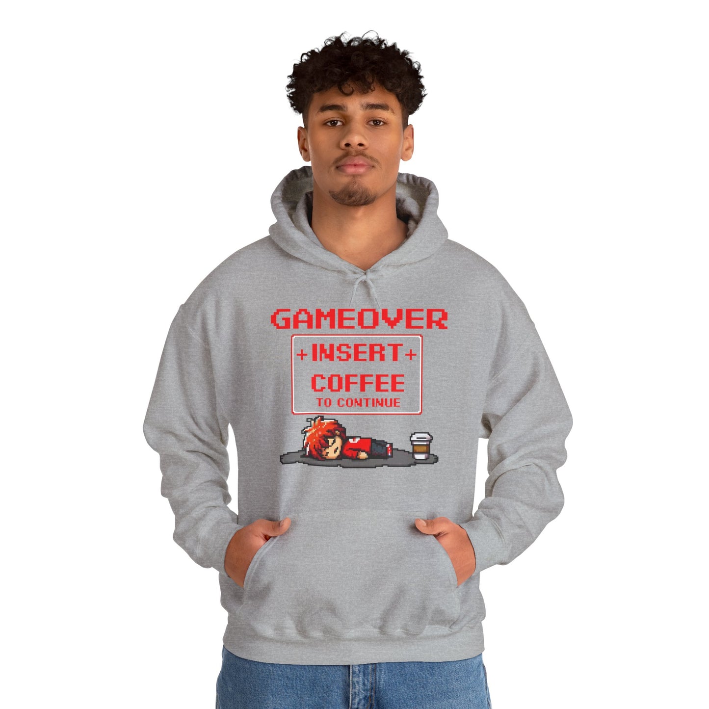 Respawn Hoodie of Low Battery – “Game Over, Insert Coffee to Continue”