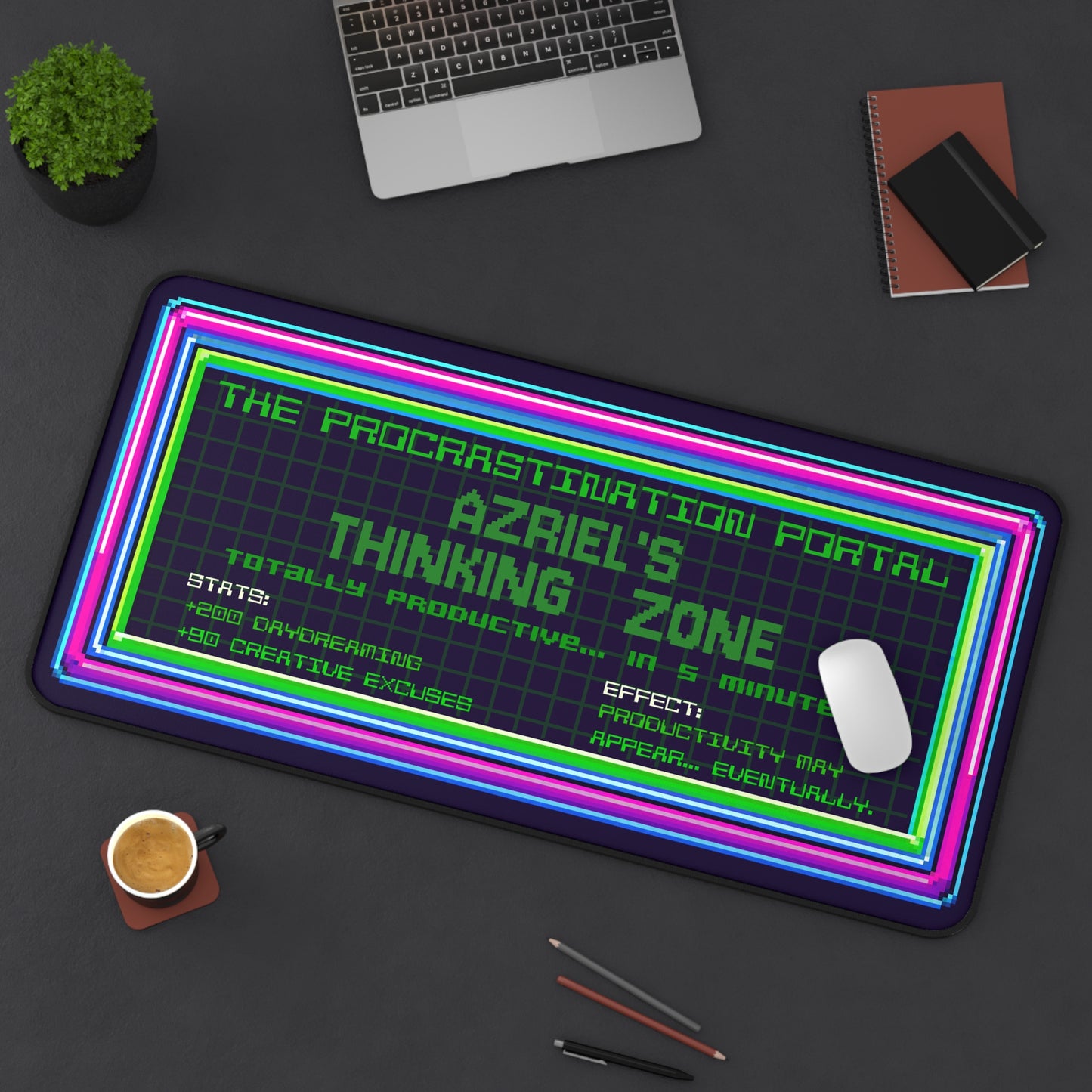 The Procrastination Portal Deskpad - Personalized with your NAME