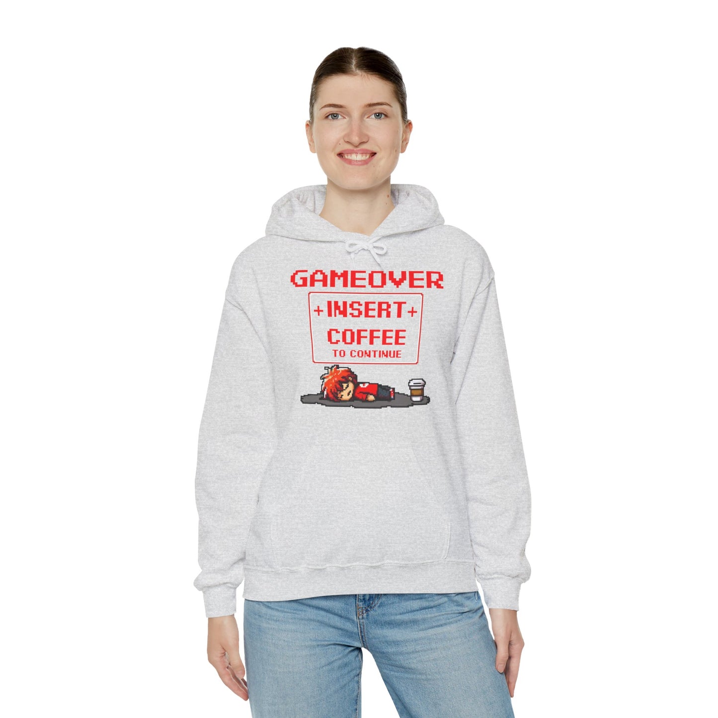 Respawn Hoodie of Low Battery – “Game Over, Insert Coffee to Continue”