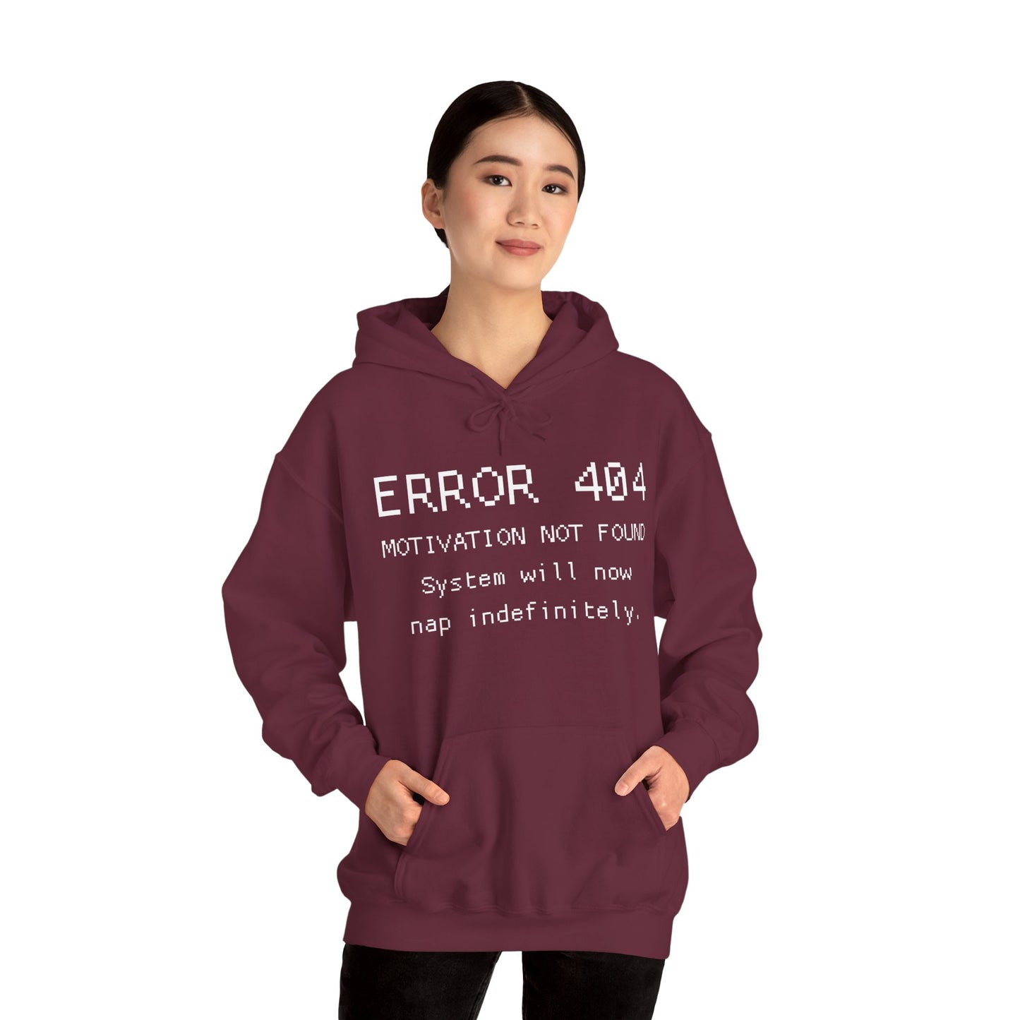 ERROR 404 Hoodie – Nap Mode Enabled