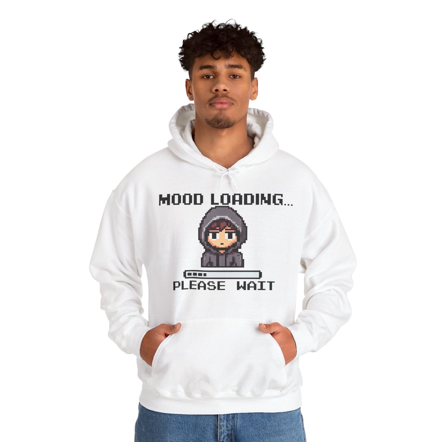 Hoodie of Mood Buffering – “Mood Loading: Please Wait” for Social Laggers