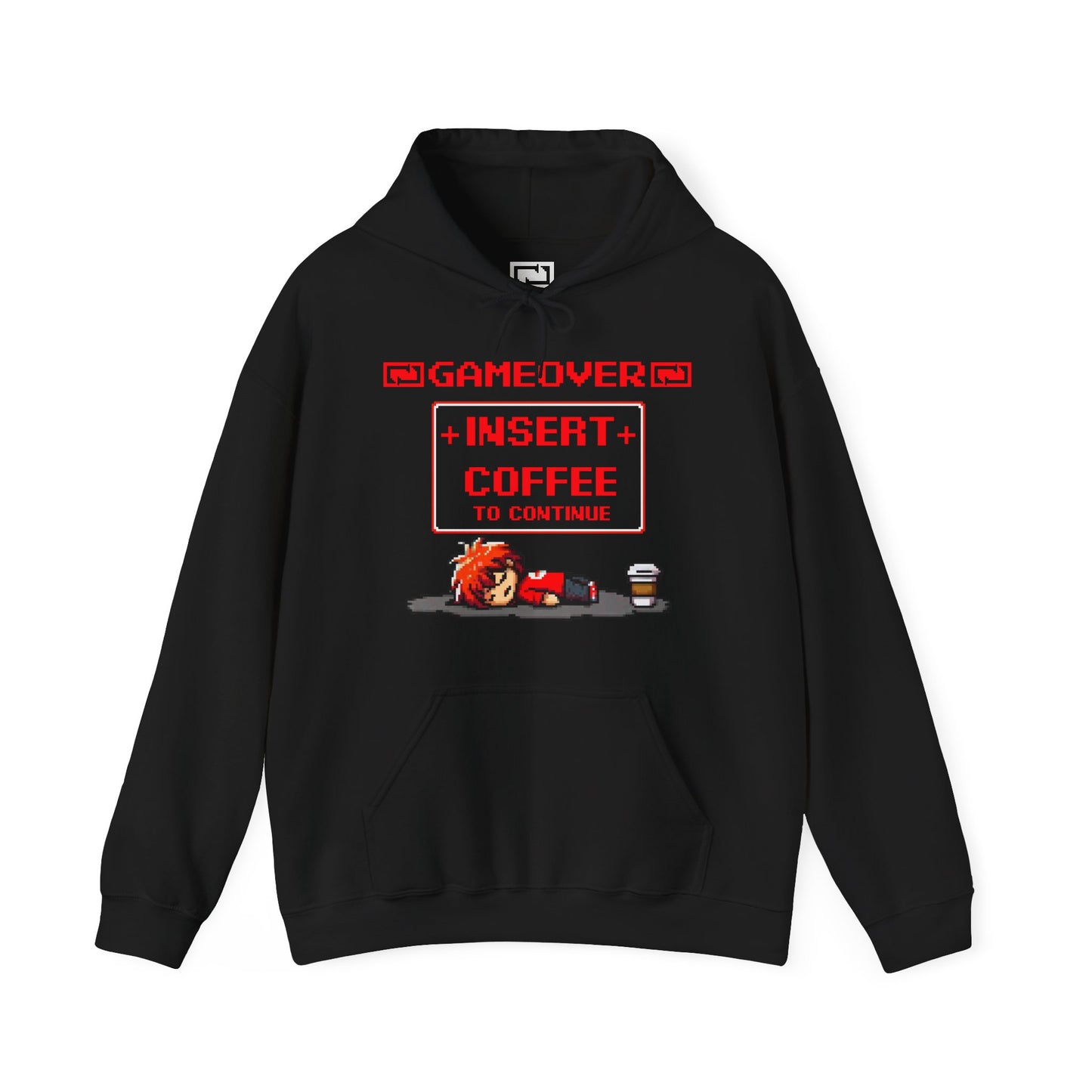 Respawn Hoodie of Low Battery – “Game Over, Insert Coffee to Continue”