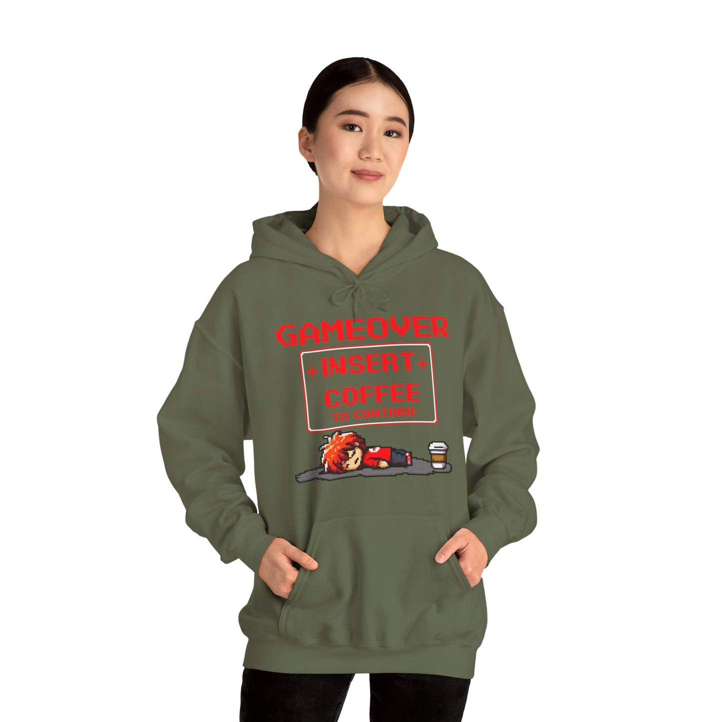 Respawn Hoodie of Low Battery – “Game Over, Insert Coffee to Continue”