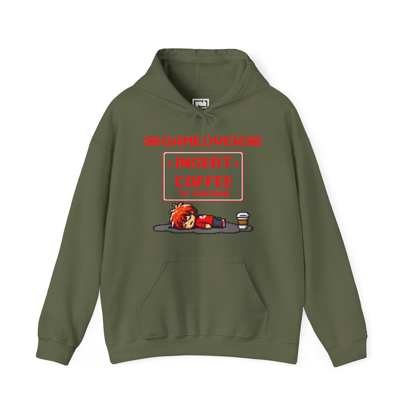 Respawn Hoodie of Low Battery – “Game Over, Insert Coffee to Continue”