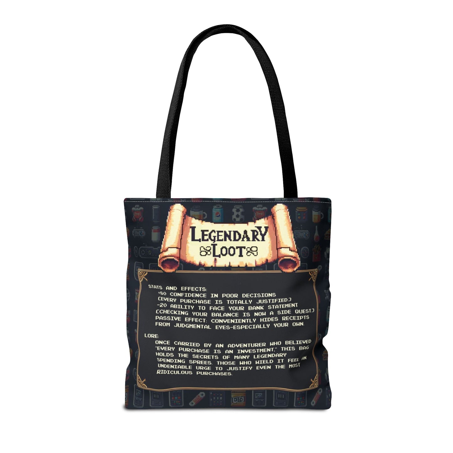 Legendary Quest Bag – Personalized Pixel Loot Carrier
