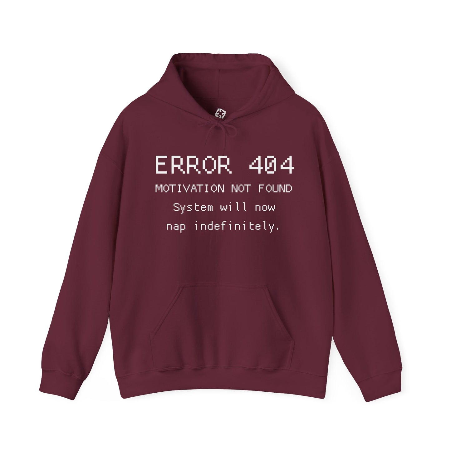 ERROR 404 Hoodie – Nap Mode Enabled