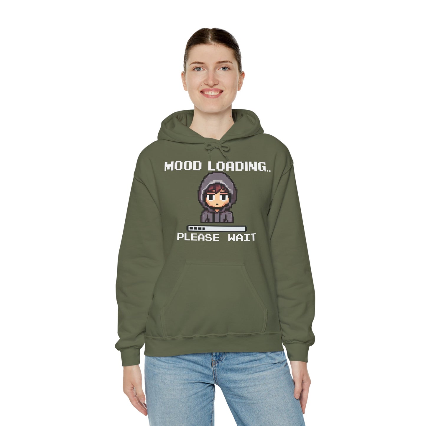 Hoodie of Mood Buffering – “Mood Loading: Please Wait” for Social Laggers