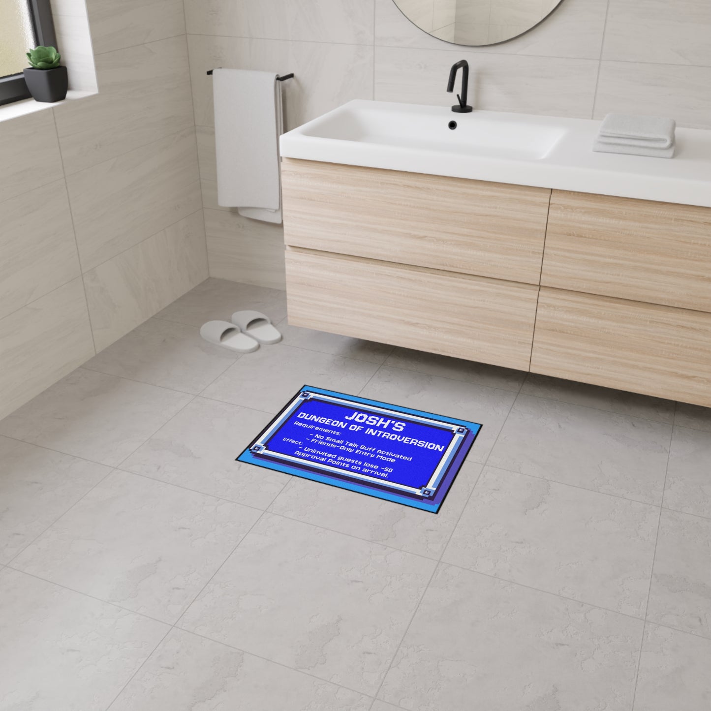 Personalized Dungeon of Introversion Doormat
