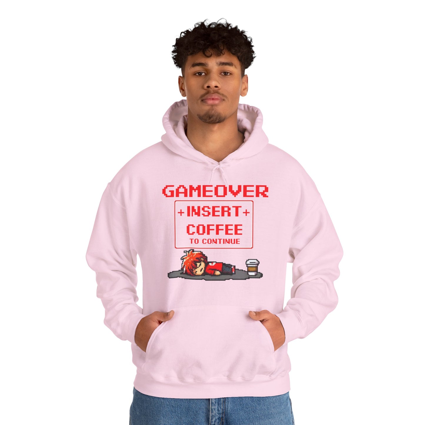 Respawn Hoodie of Low Battery – “Game Over, Insert Coffee to Continue”