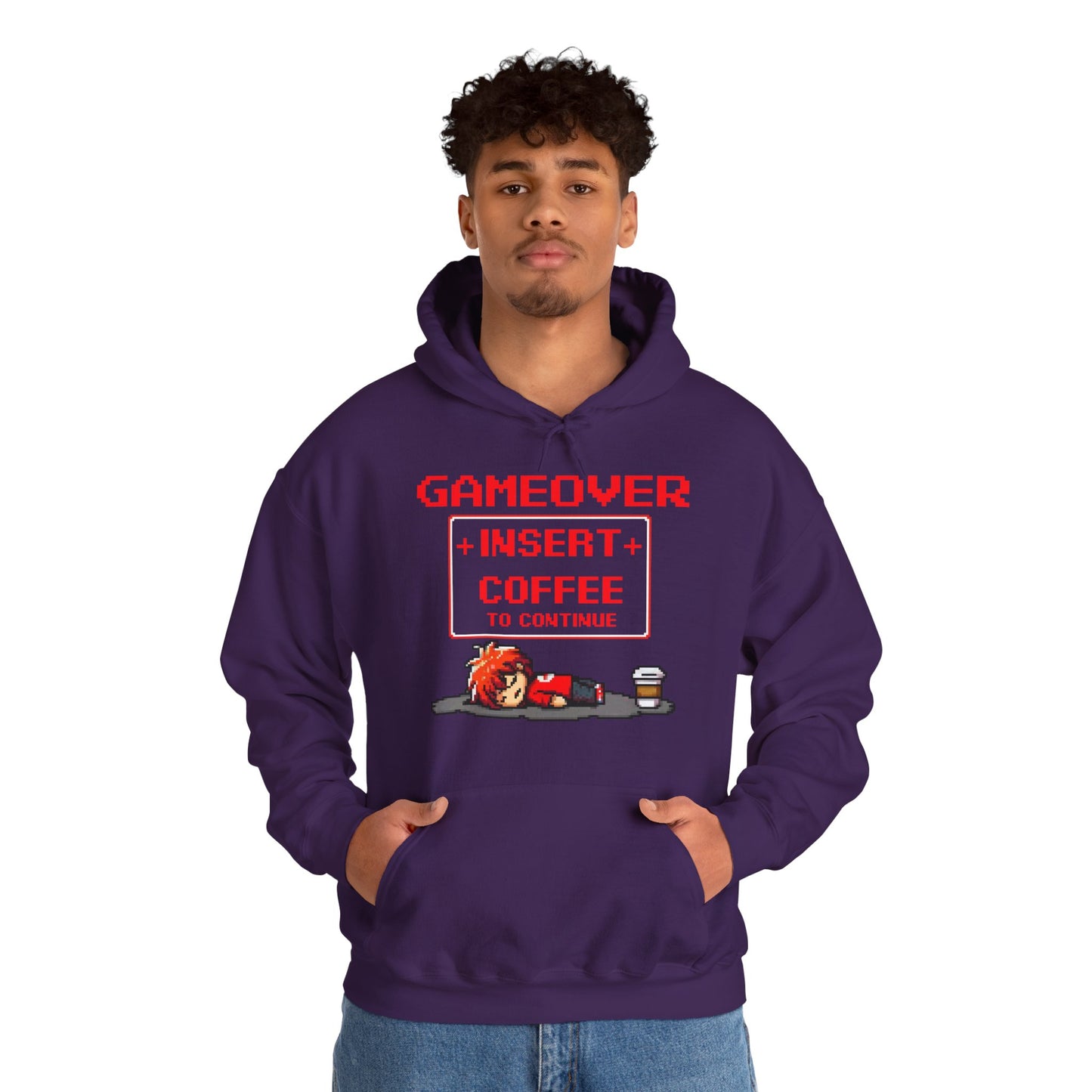 Respawn Hoodie of Low Battery – “Game Over, Insert Coffee to Continue”