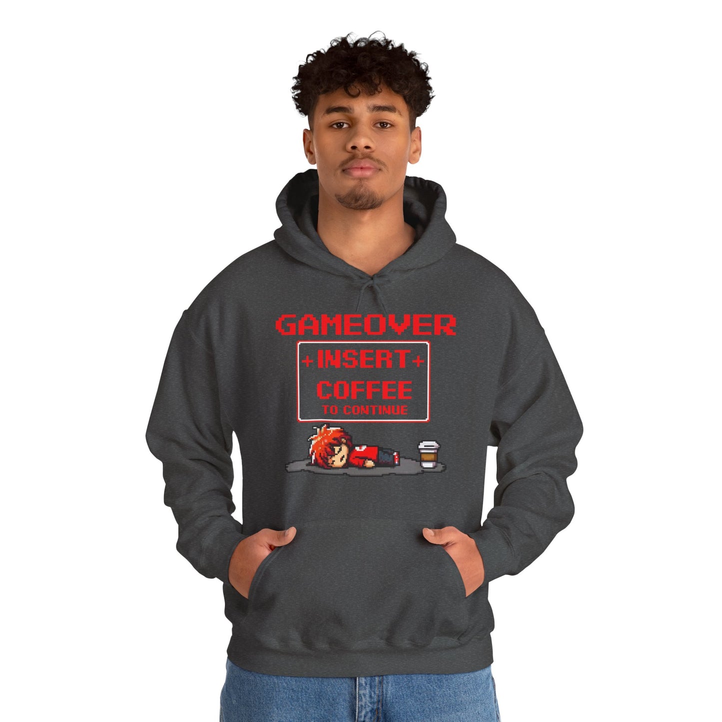 Respawn Hoodie of Low Battery – “Game Over, Insert Coffee to Continue”