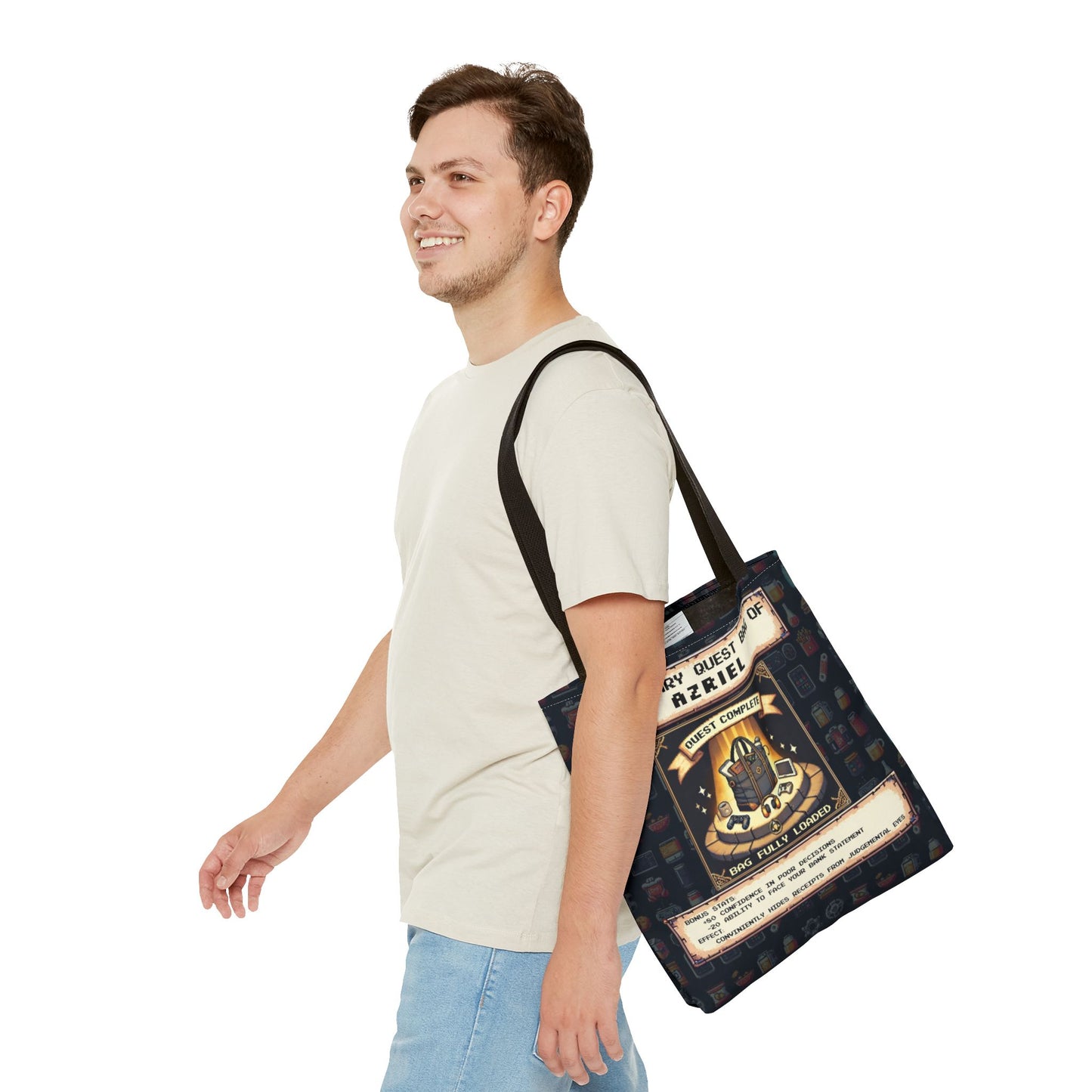 Legendary Quest Bag – Personalized Pixel Loot Carrier