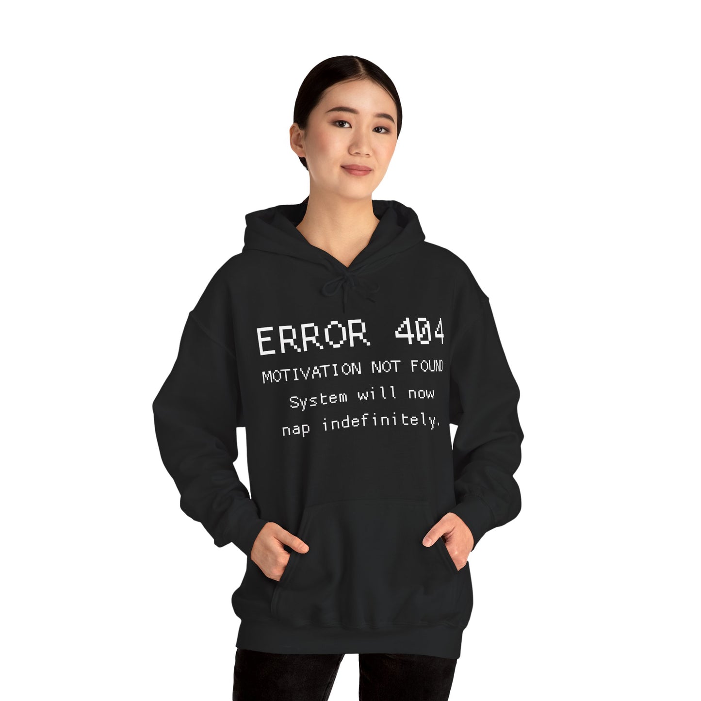 ERROR 404 Hoodie – Nap Mode Enabled