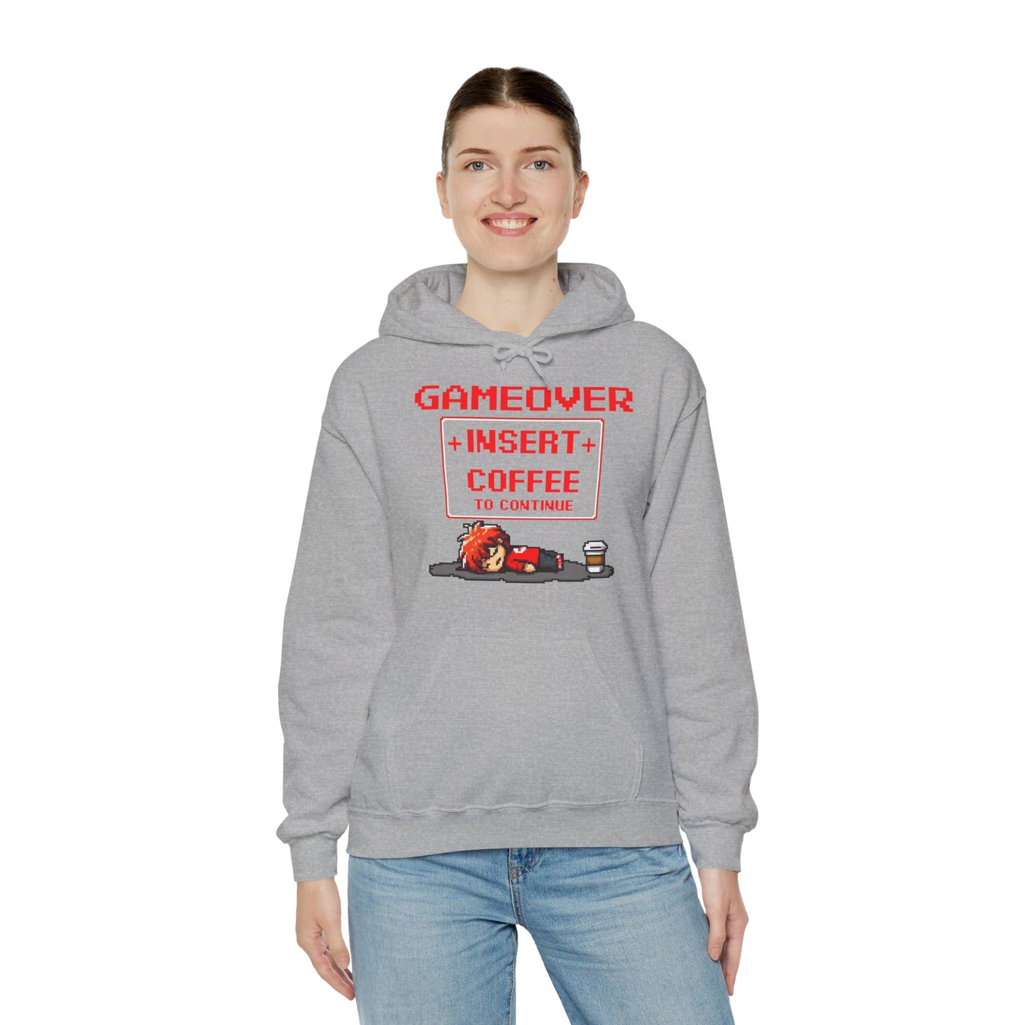 Respawn Hoodie of Low Battery – “Game Over, Insert Coffee to Continue”