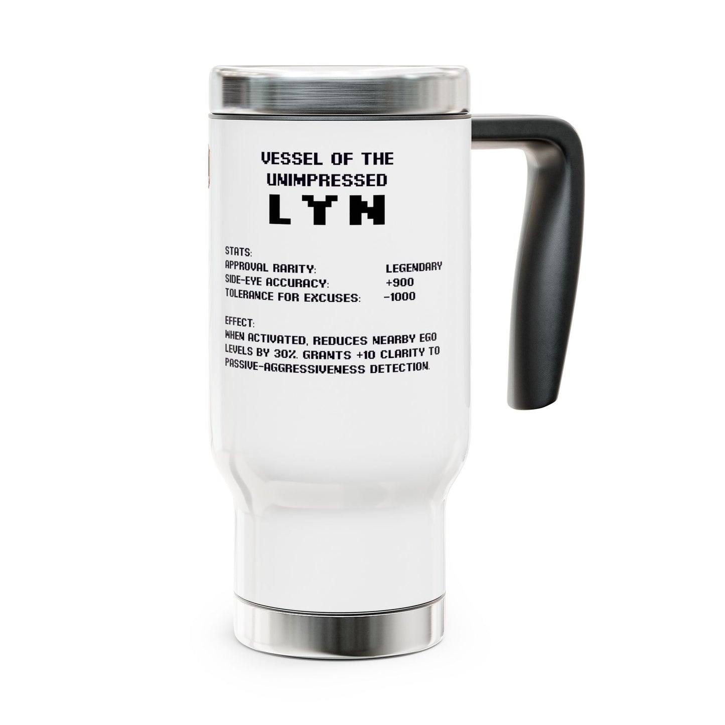 Vessel of the Unimpressed – 14oz Personalized Mug for Masters of the Disdainful Gaze