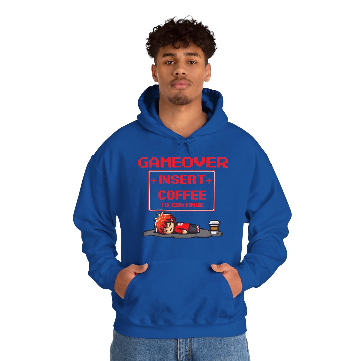 Respawn Hoodie of Low Battery – “Game Over, Insert Coffee to Continue”