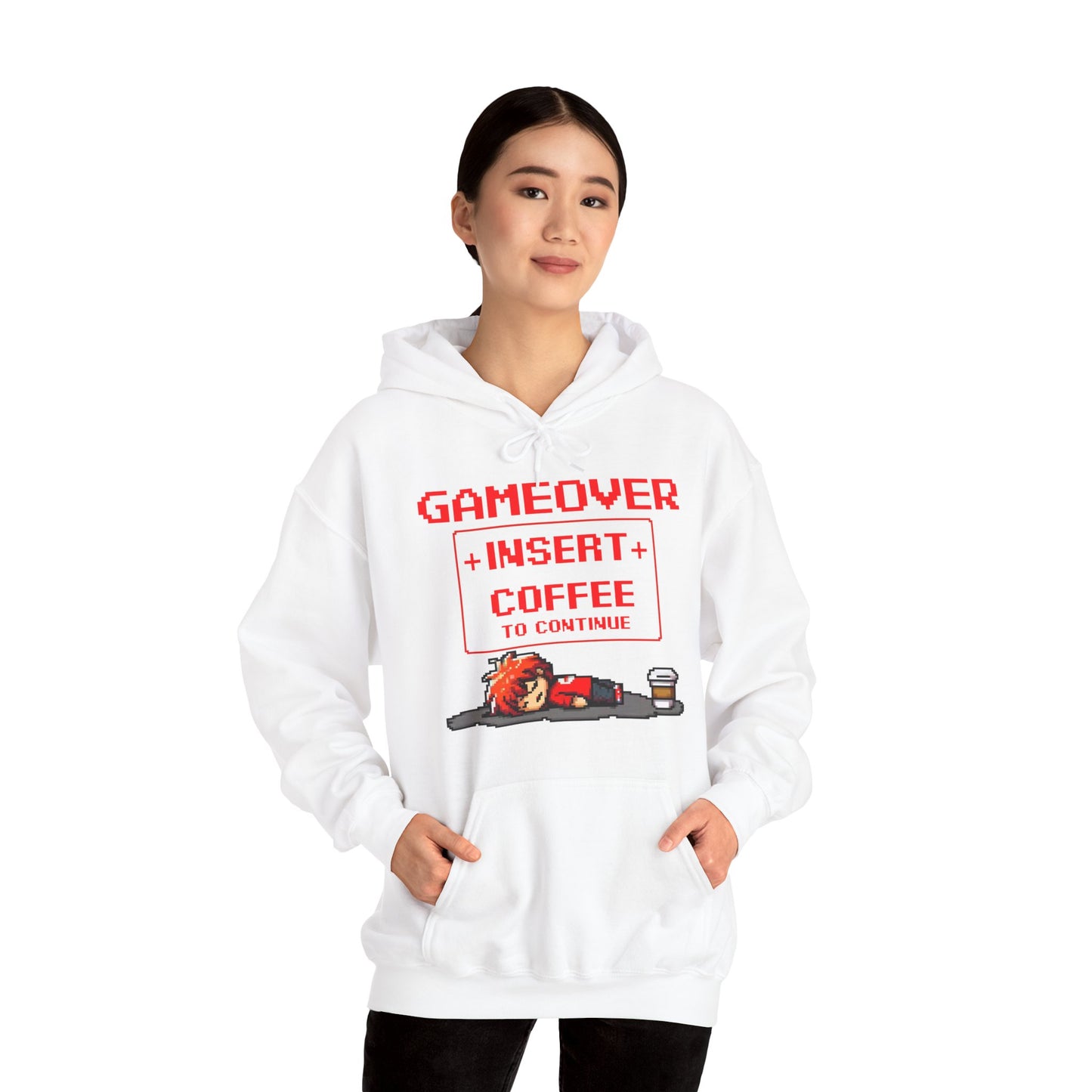 Respawn Hoodie of Low Battery – “Game Over, Insert Coffee to Continue”