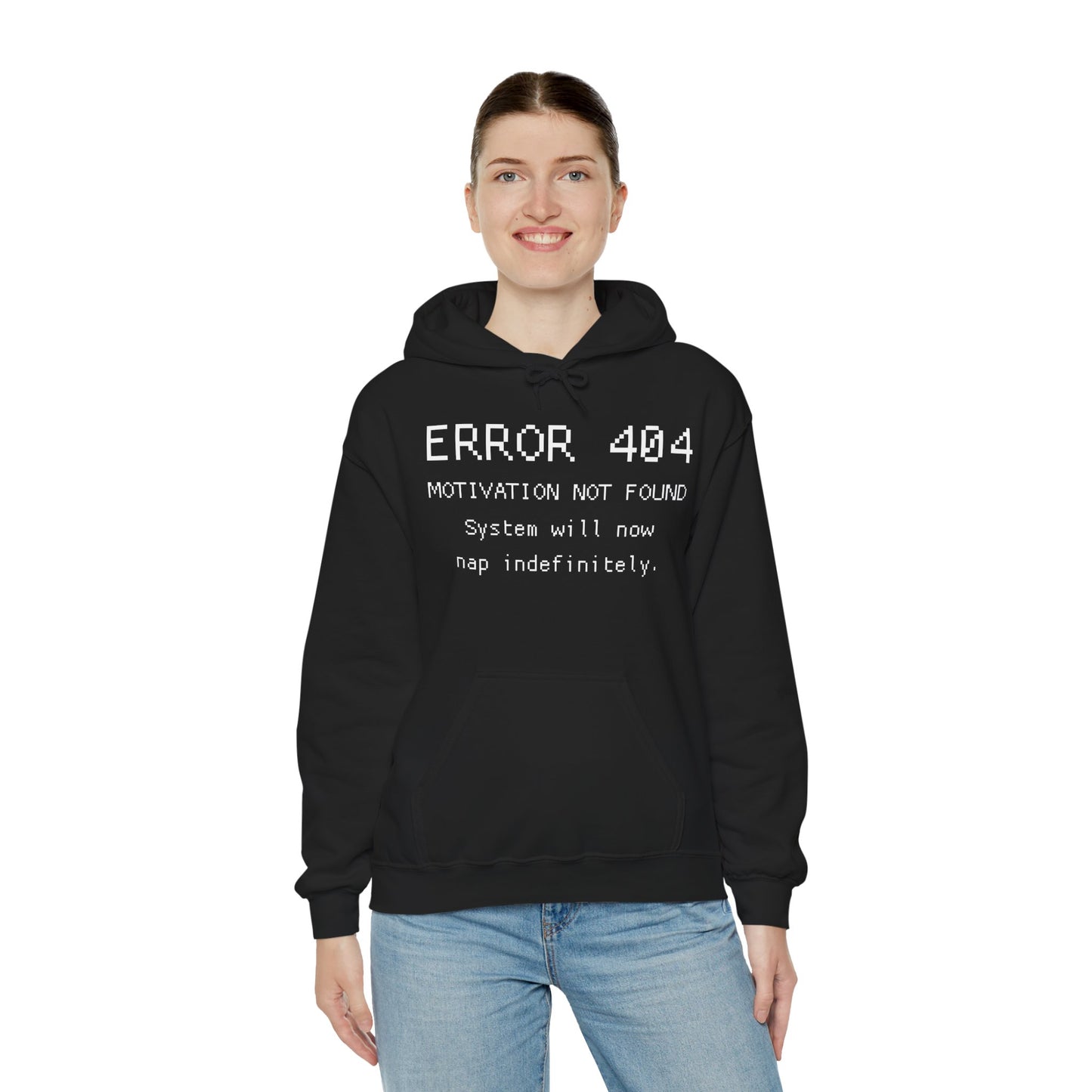 ERROR 404 Hoodie – Nap Mode Enabled