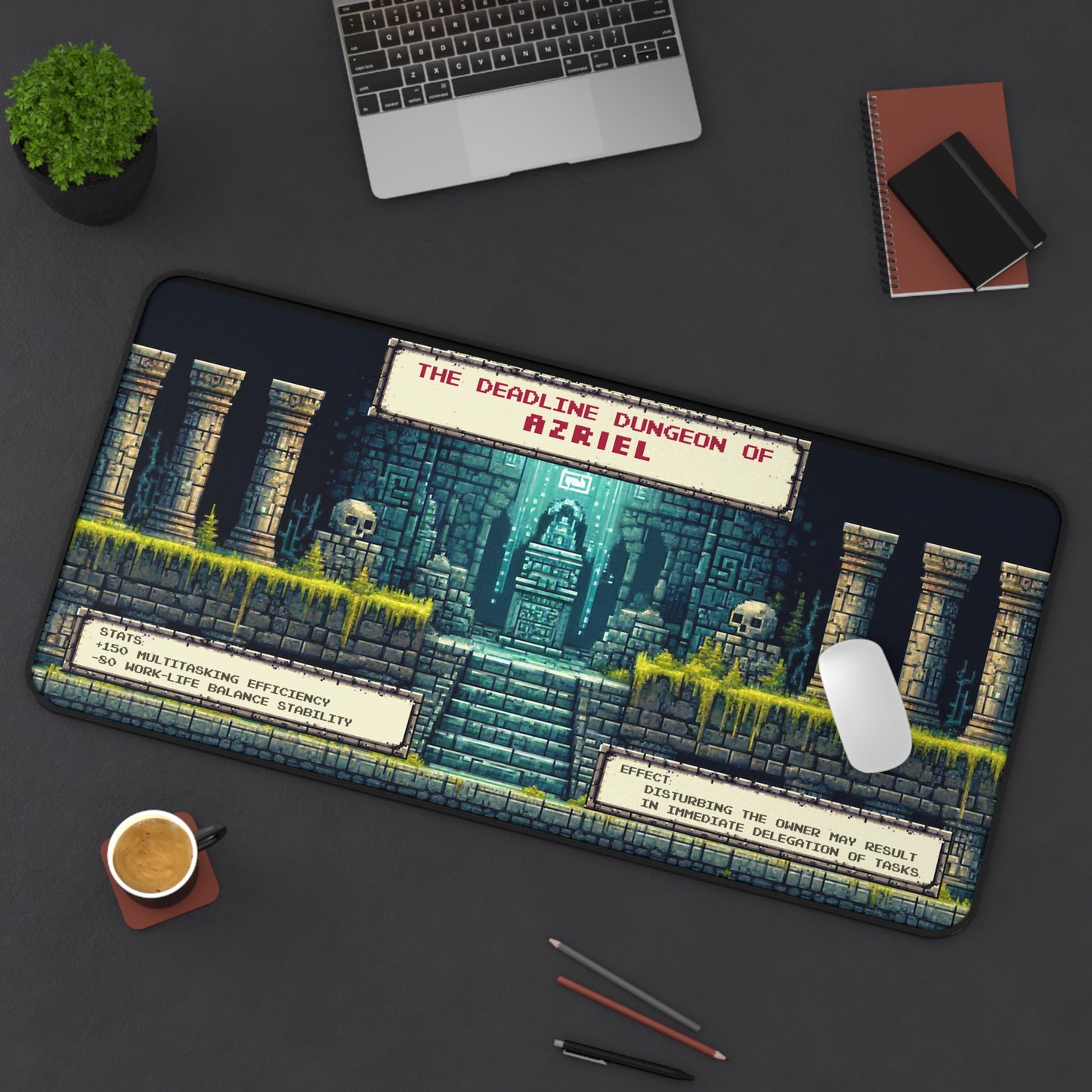 Deadline Dungeon Deskpad - Personalized with your name - Free Shipping