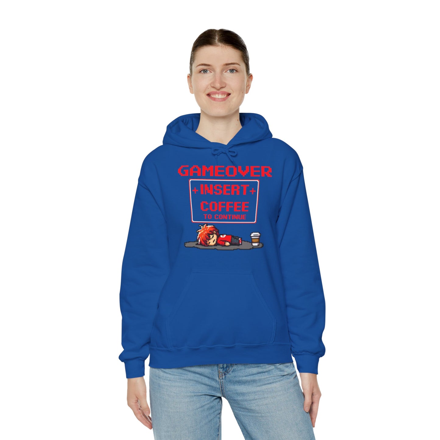 Respawn Hoodie of Low Battery – “Game Over, Insert Coffee to Continue”
