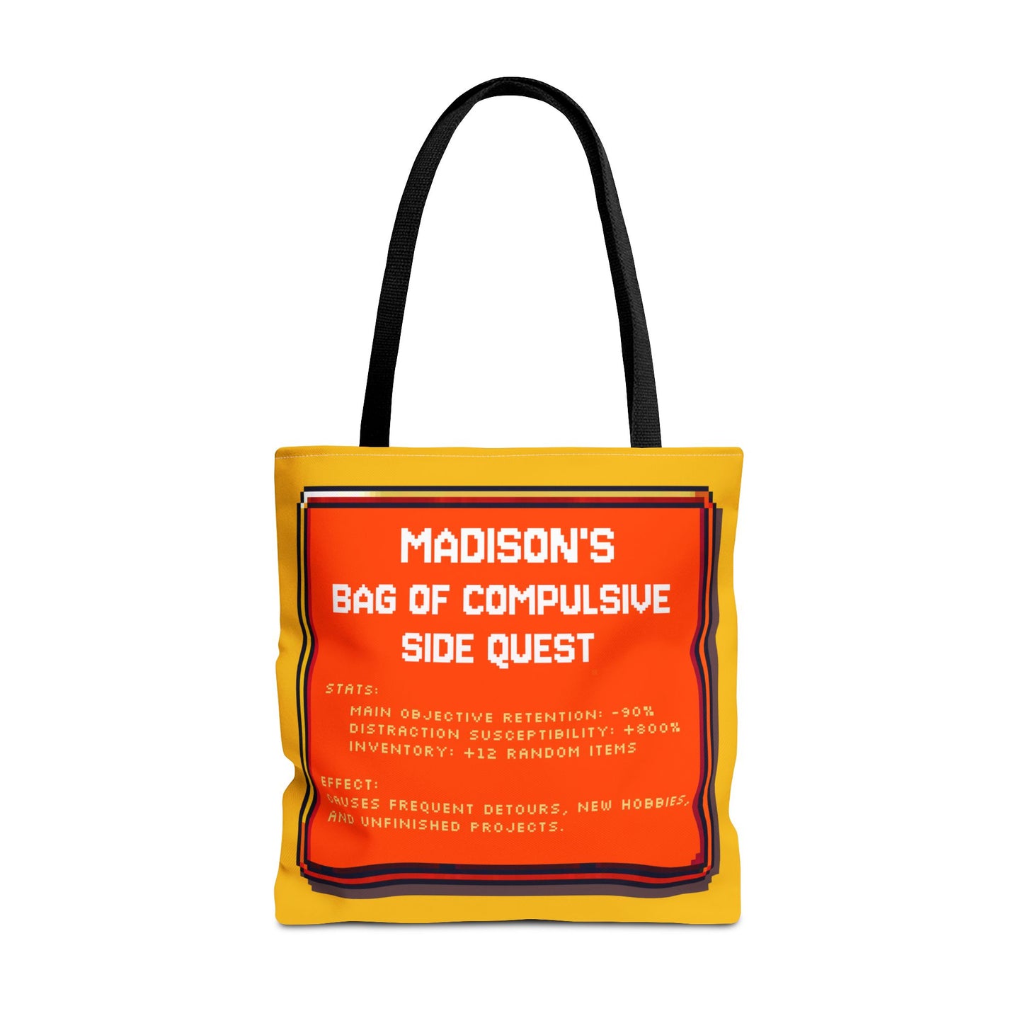 Bag of Compulsive Side Quest - Personalized with your NAME