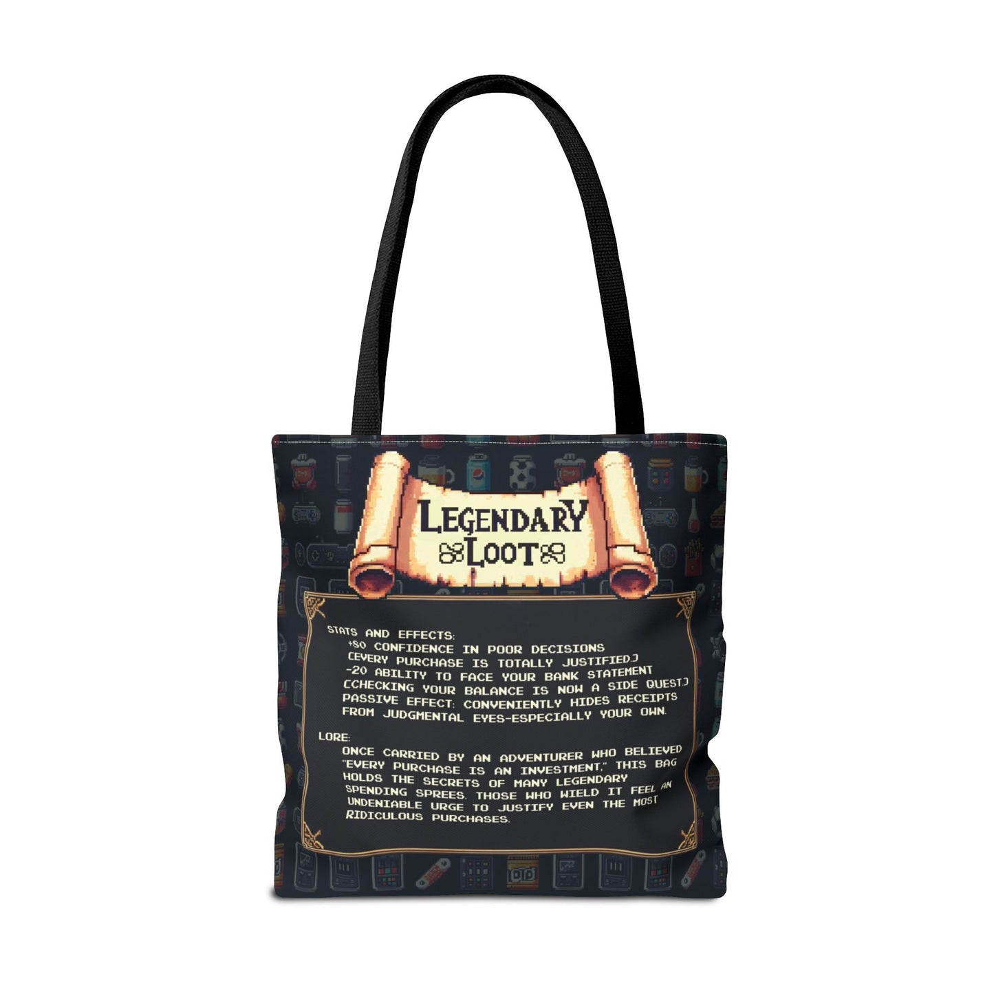 Legendary Quest Bag – Personalized Pixel Loot Carrier