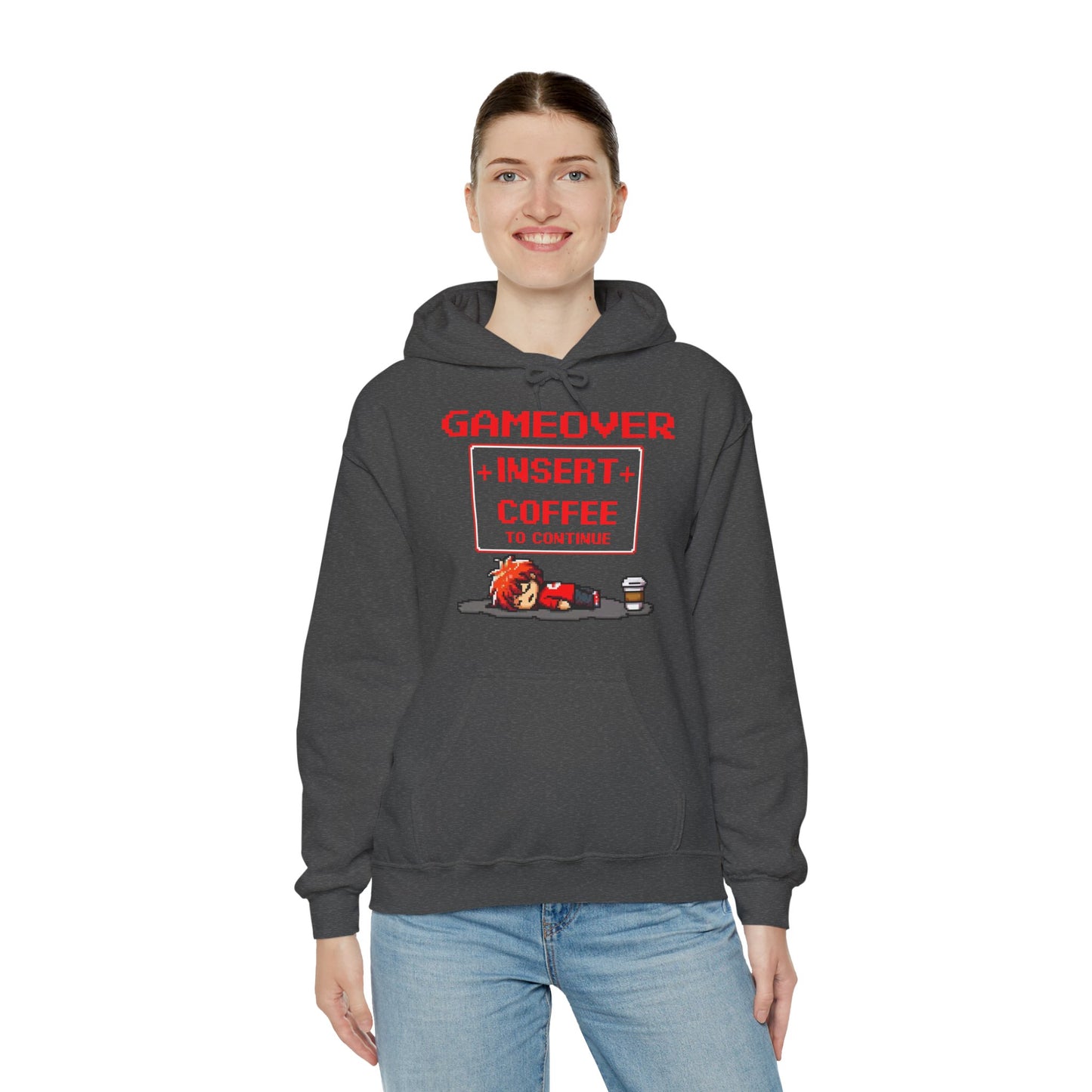 Respawn Hoodie of Low Battery – “Game Over, Insert Coffee to Continue”