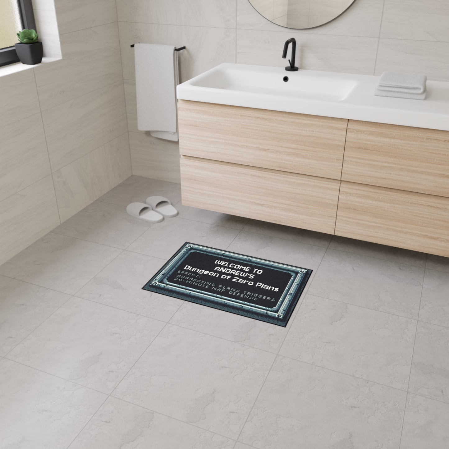 Dungeon of Zero Plans Doormat – Personalized with your NAME