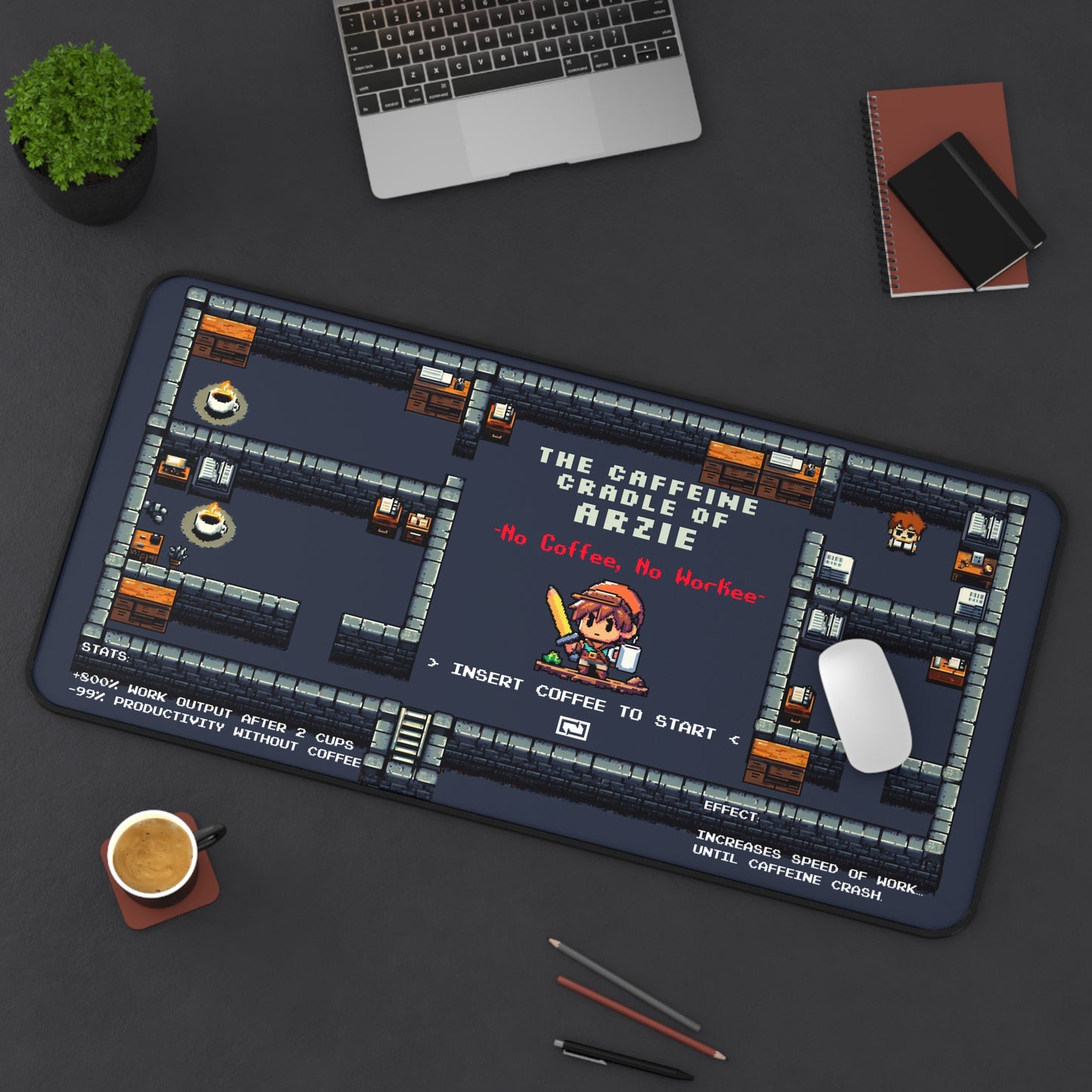 Personalized Desk Mat – The Caffeine Cradle
