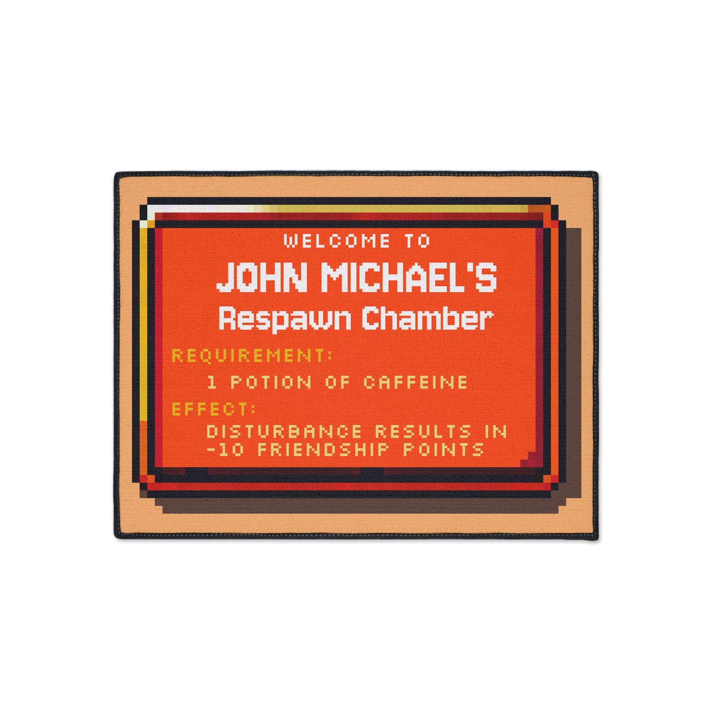 Respawn Chamber Doormat – Personalized with your NAME