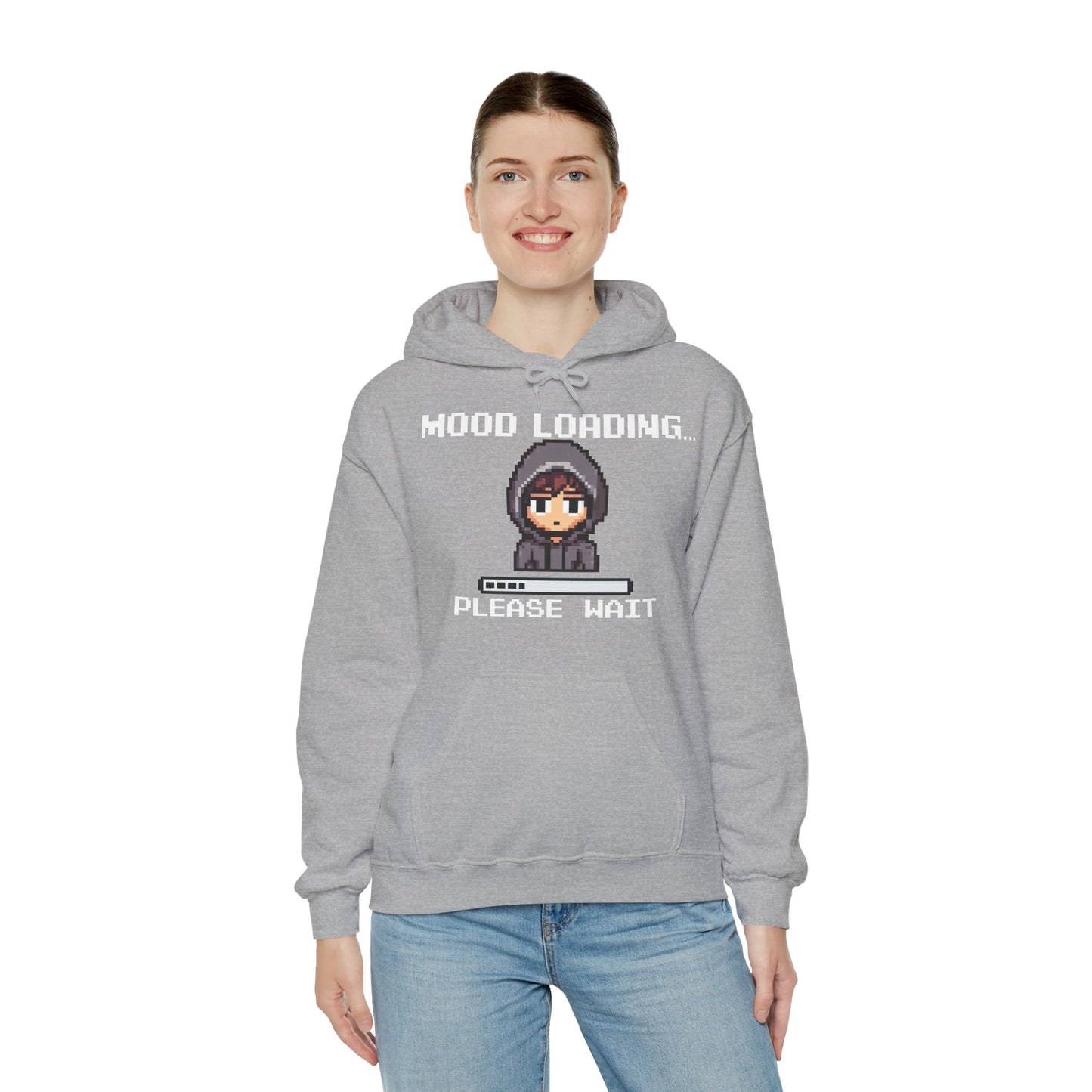 Hoodie of Mood Buffering – “Mood Loading: Please Wait” for Social Laggers