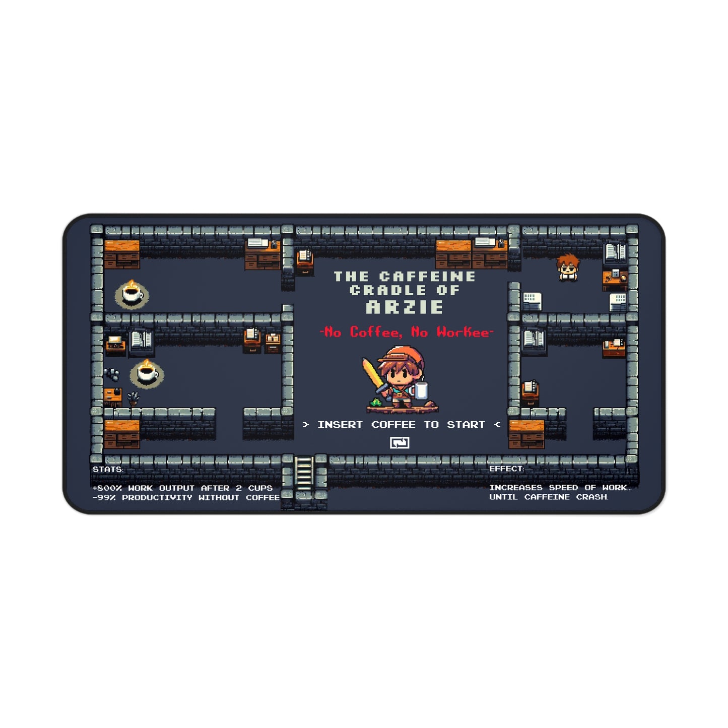Personalized Desk Mat – The Caffeine Cradle