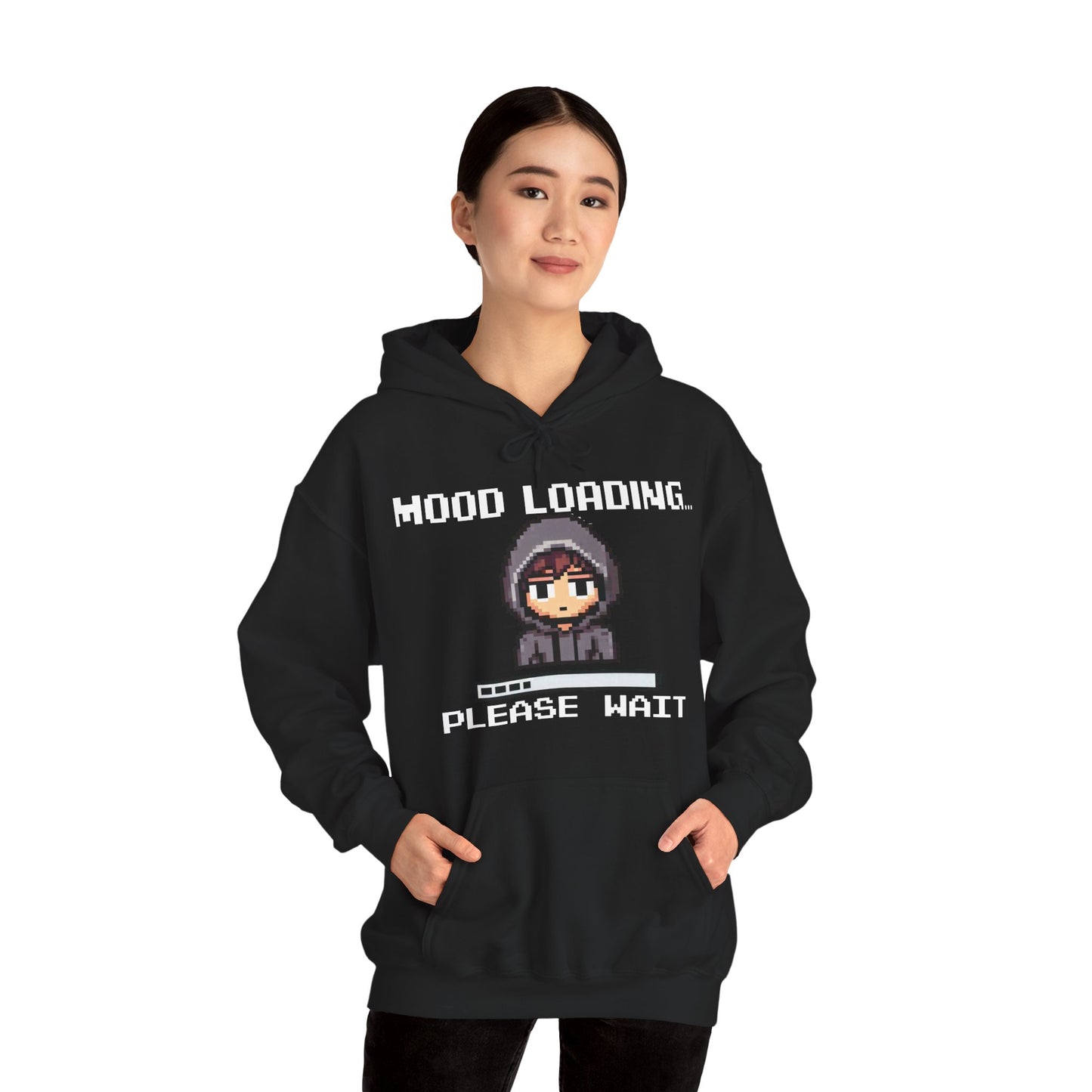 Hoodie of Mood Buffering – “Mood Loading: Please Wait” for Social Laggers