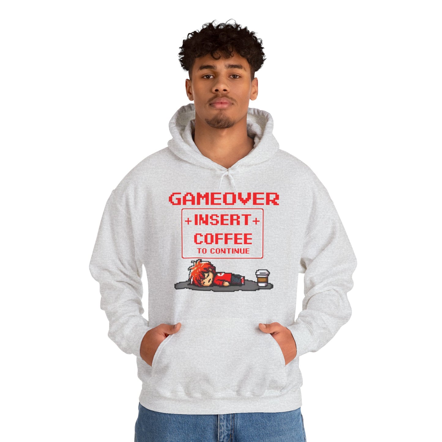 Respawn Hoodie of Low Battery – “Game Over, Insert Coffee to Continue”