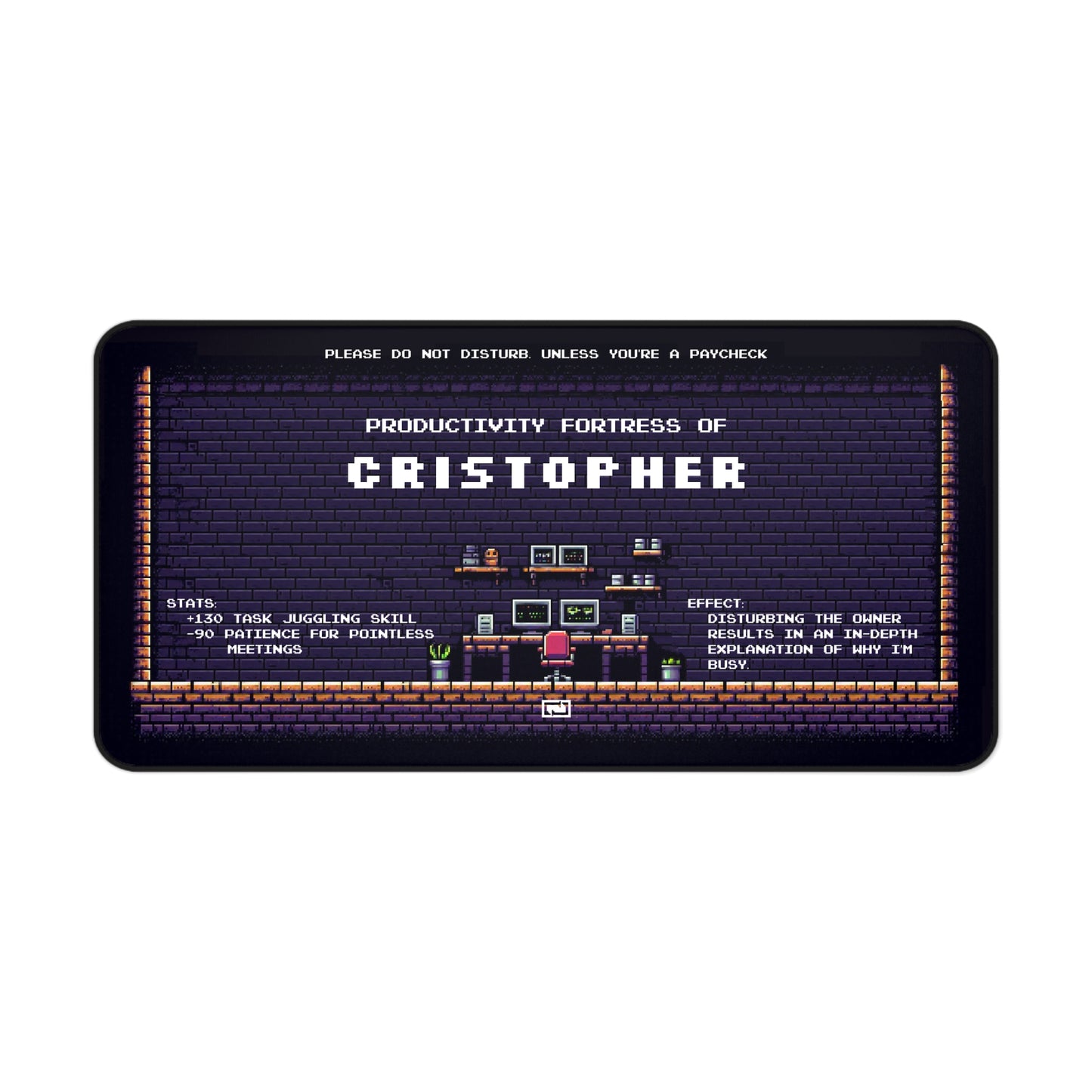 Personalized Desk Mat – Productivity Fortress