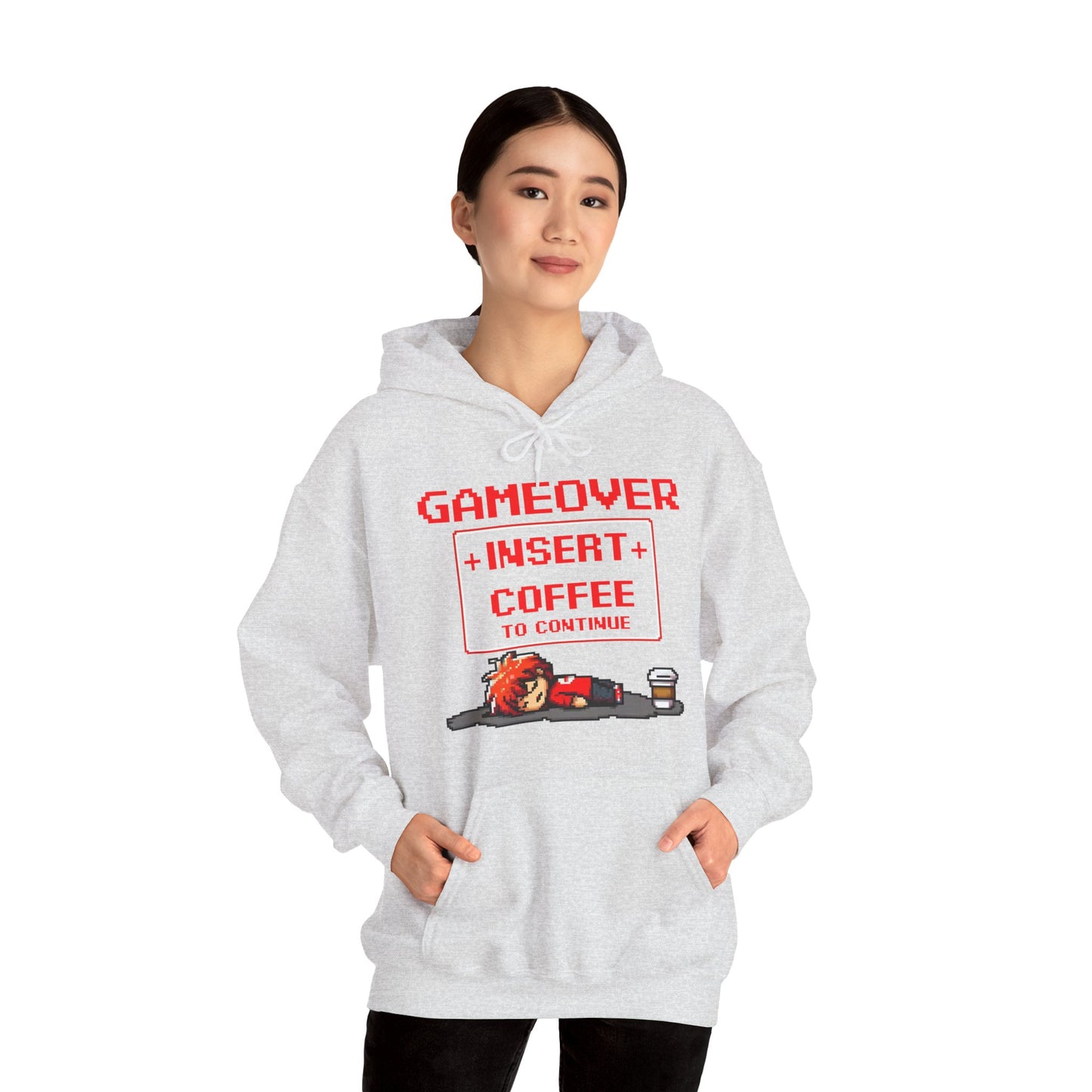 Respawn Hoodie of Low Battery – “Game Over, Insert Coffee to Continue”