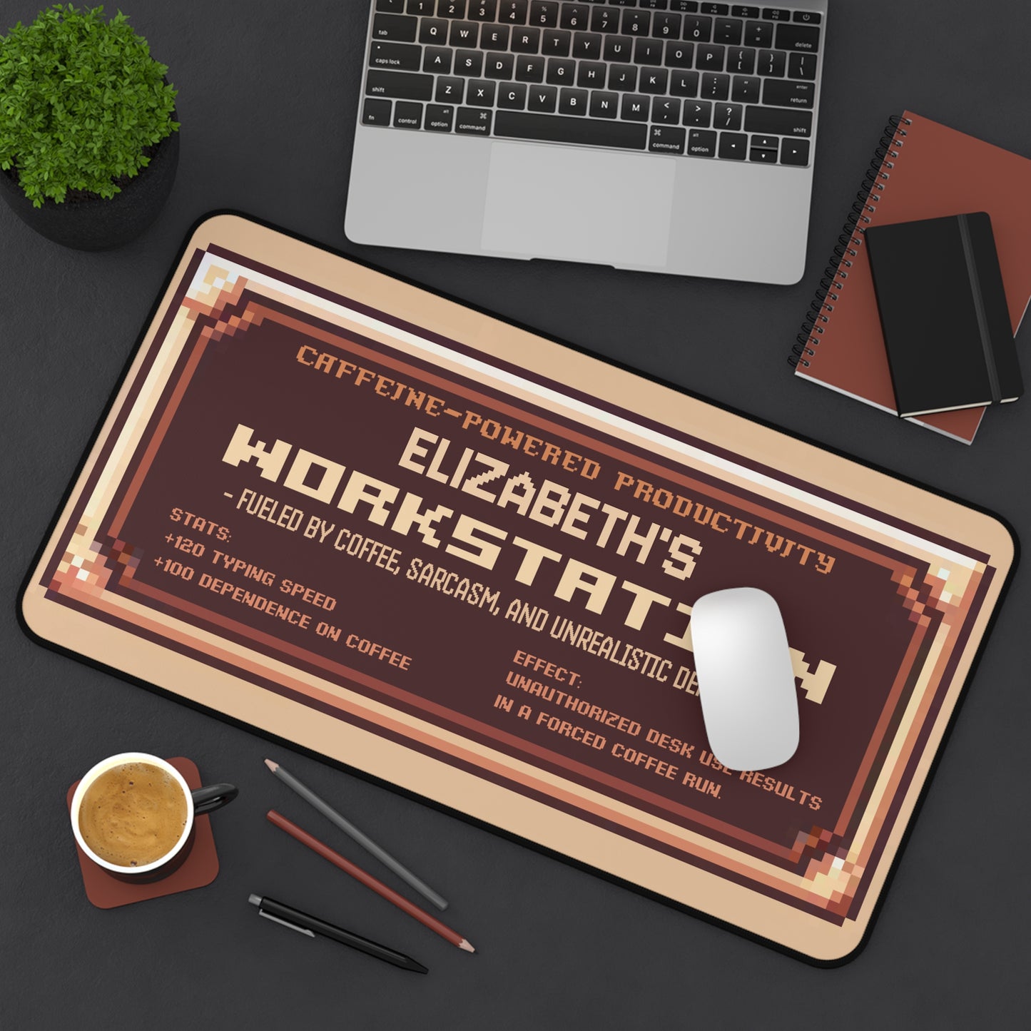 Coffee Core Console Deskpad - Personalized with your NAME