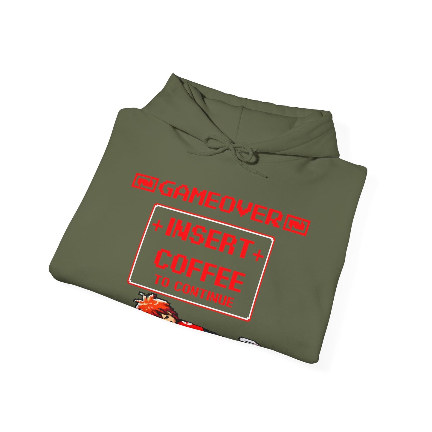 Respawn Hoodie of Low Battery – “Game Over, Insert Coffee to Continue”