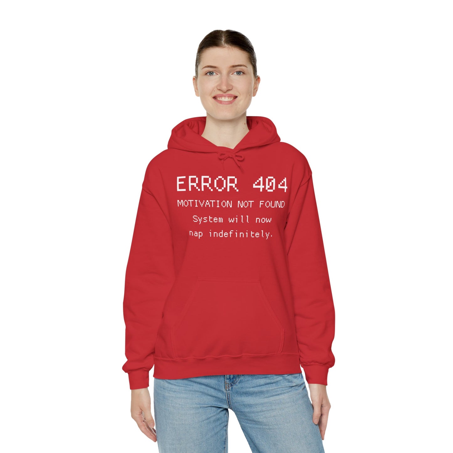 ERROR 404 Hoodie – Nap Mode Enabled