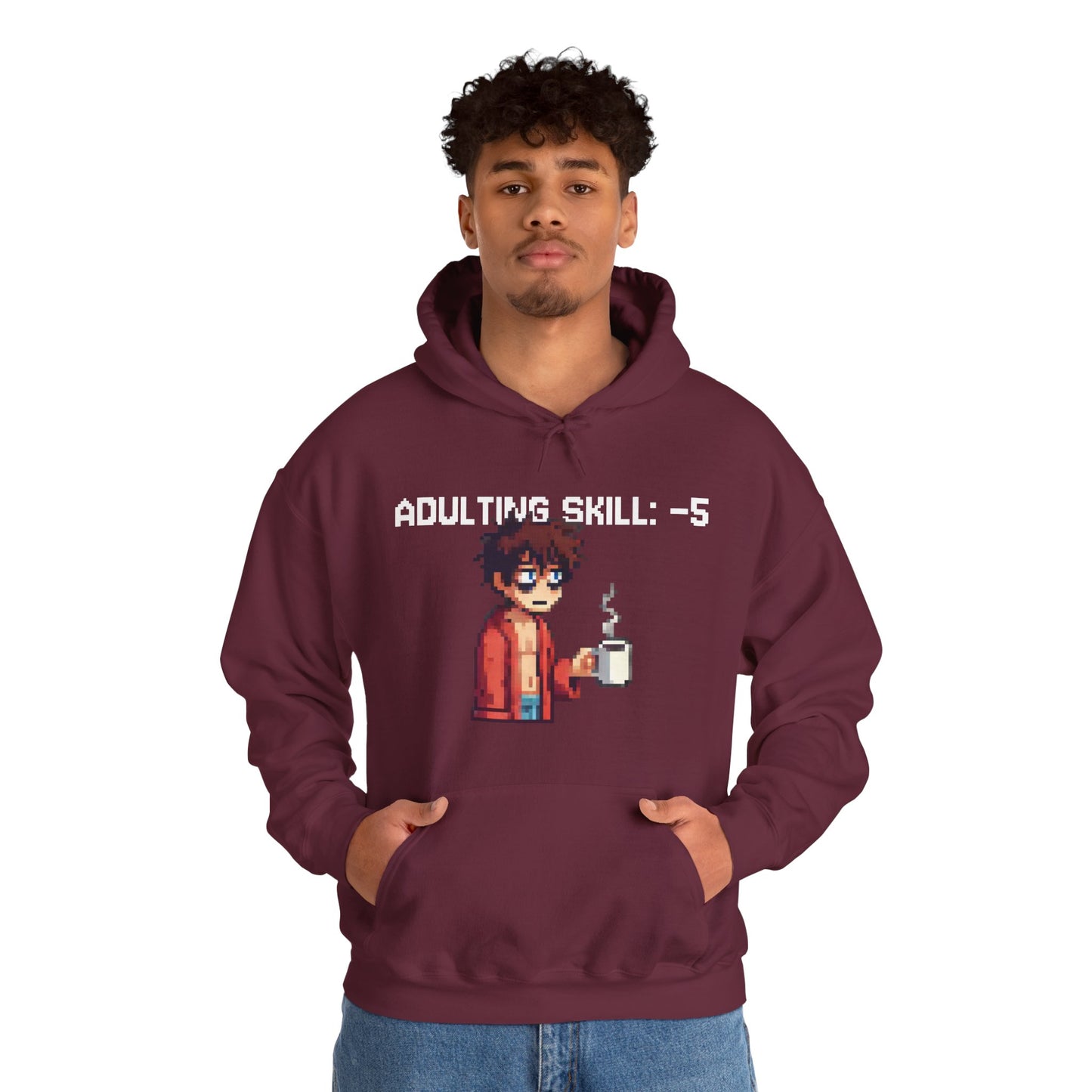 Daily Debuff Hoodie: -5 Adulting