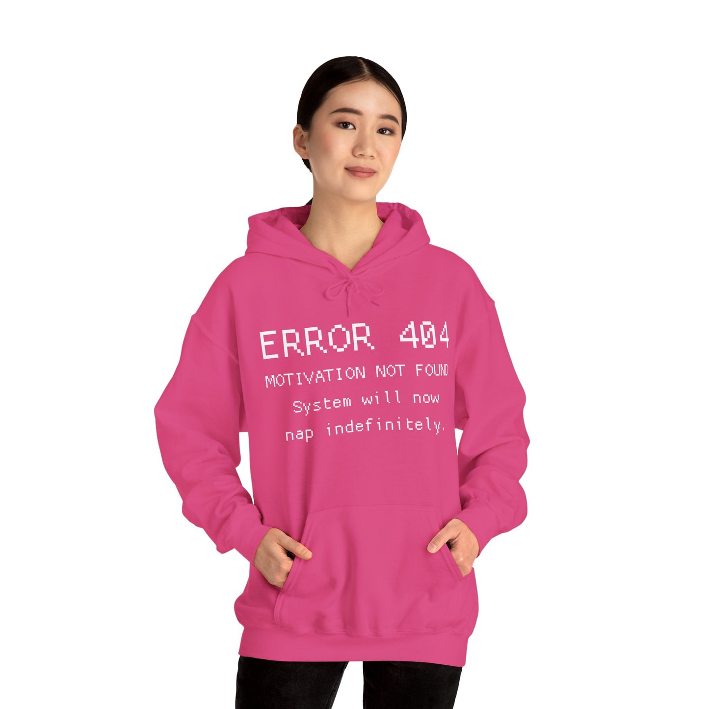 ERROR 404 Hoodie – Nap Mode Enabled